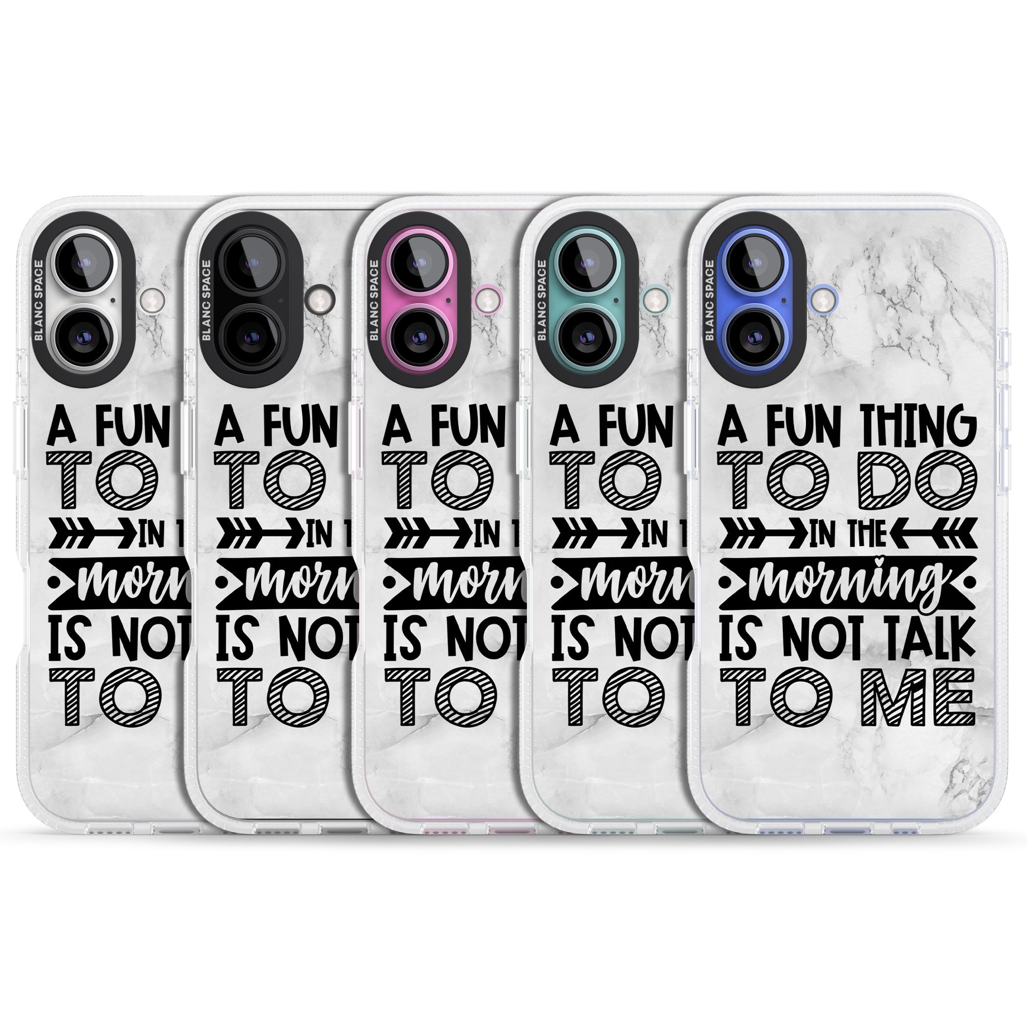 A Fun thing to do iPhone 16 / 16 Plus Clear Case Impact Air - Blanc Space
