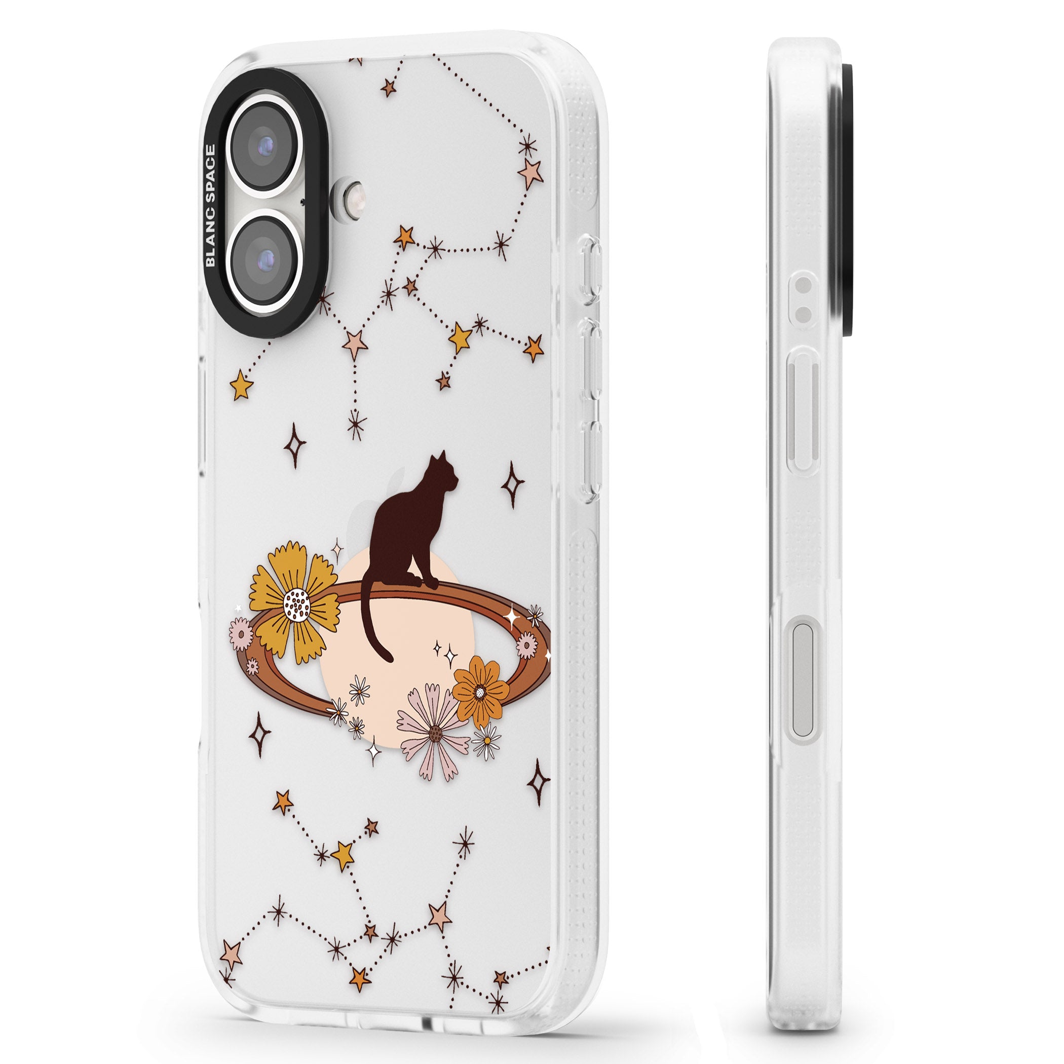Feline Phenomenon iPhone 16 / 16 Plus Clear Case Impact Air - Blanc Space