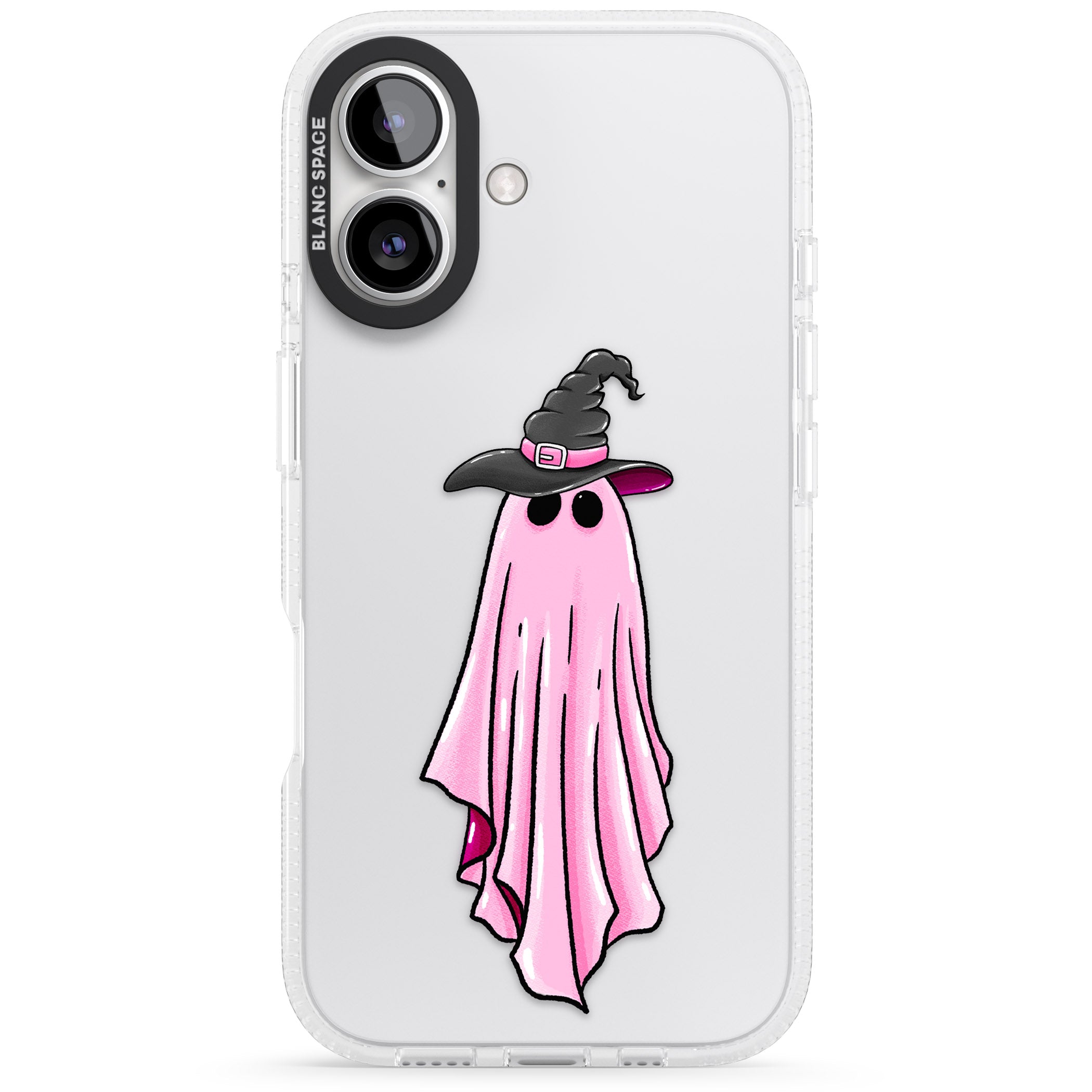 New Hat Day iPhone 16 / 16 Plus Clear Case Impact Air - Blanc Space