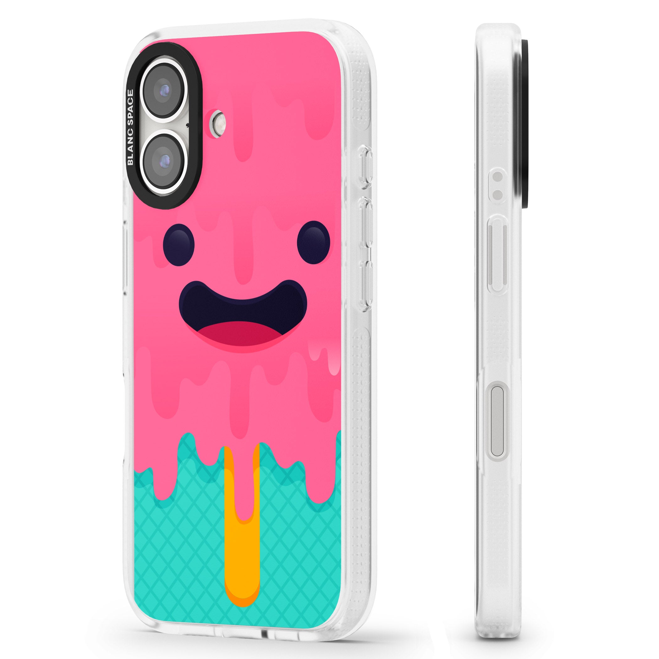 Ice Lolly iPhone 16 / 16 Plus Clear Case Impact Air - Blanc Space