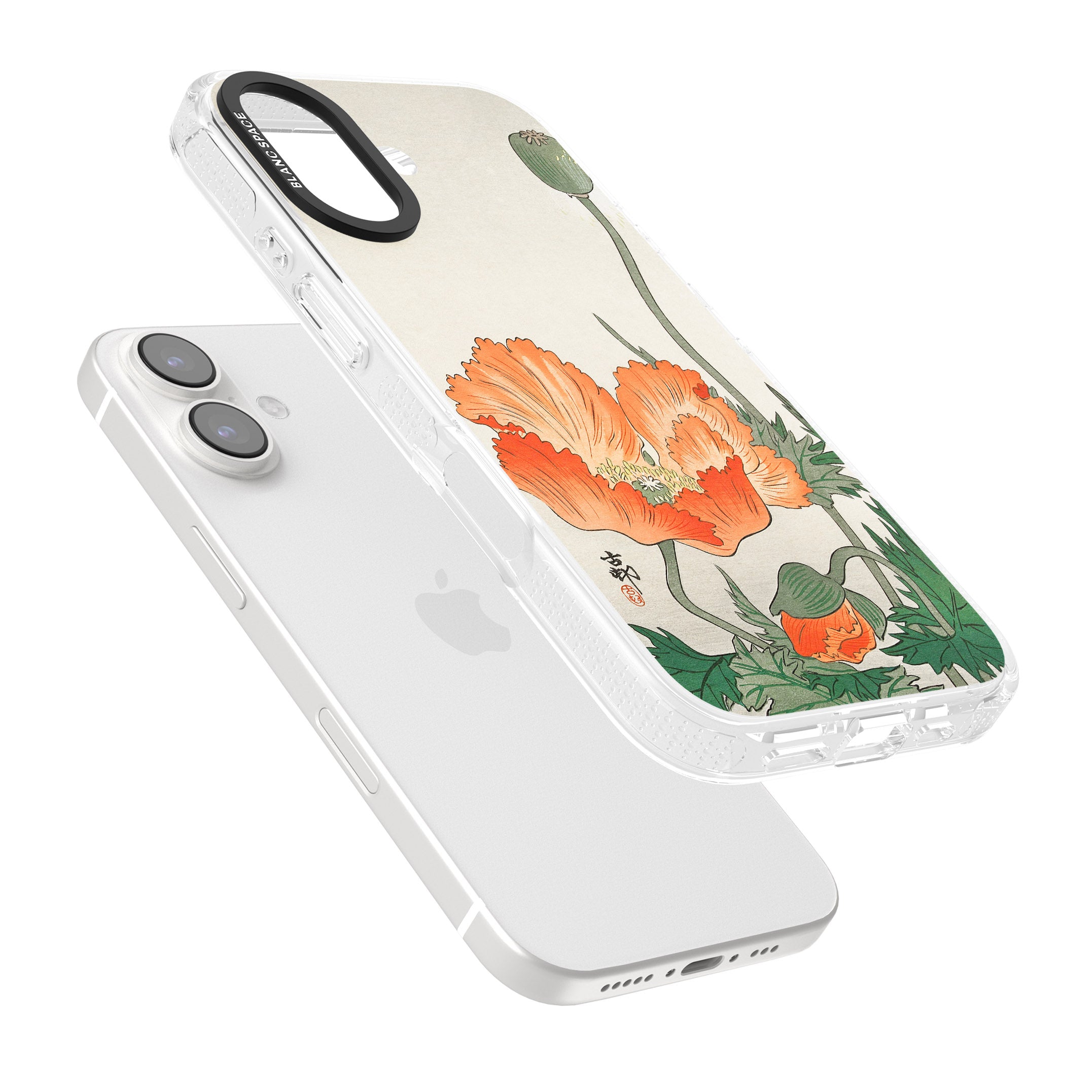 Birds and Plants by Ohara Koson iPhone 16 / 16 Plus Clear Case Impact Air - Blanc Space