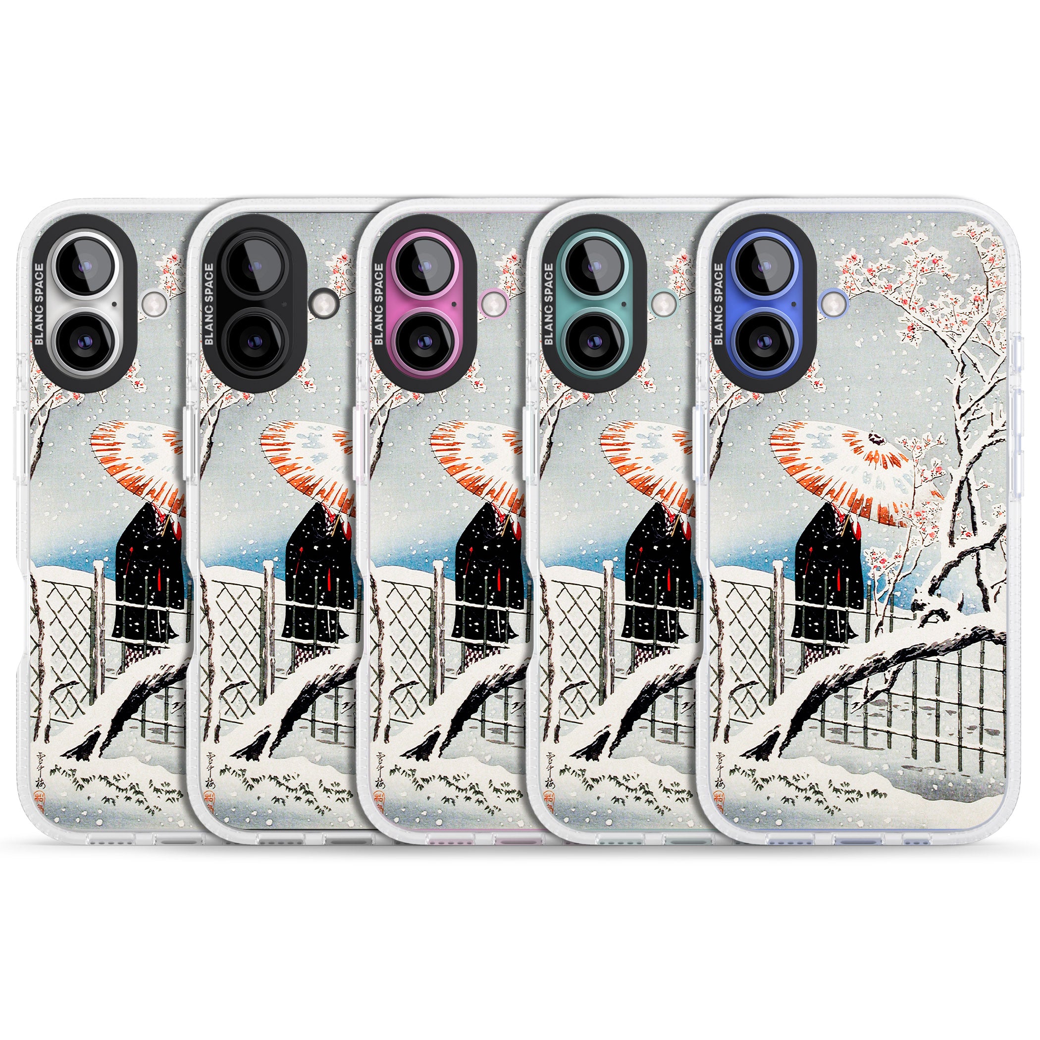 Plum Tree in Snow by Hiroaki Takahashi iPhone 16 / 16 Plus Clear Case Impact Air - Blanc Space