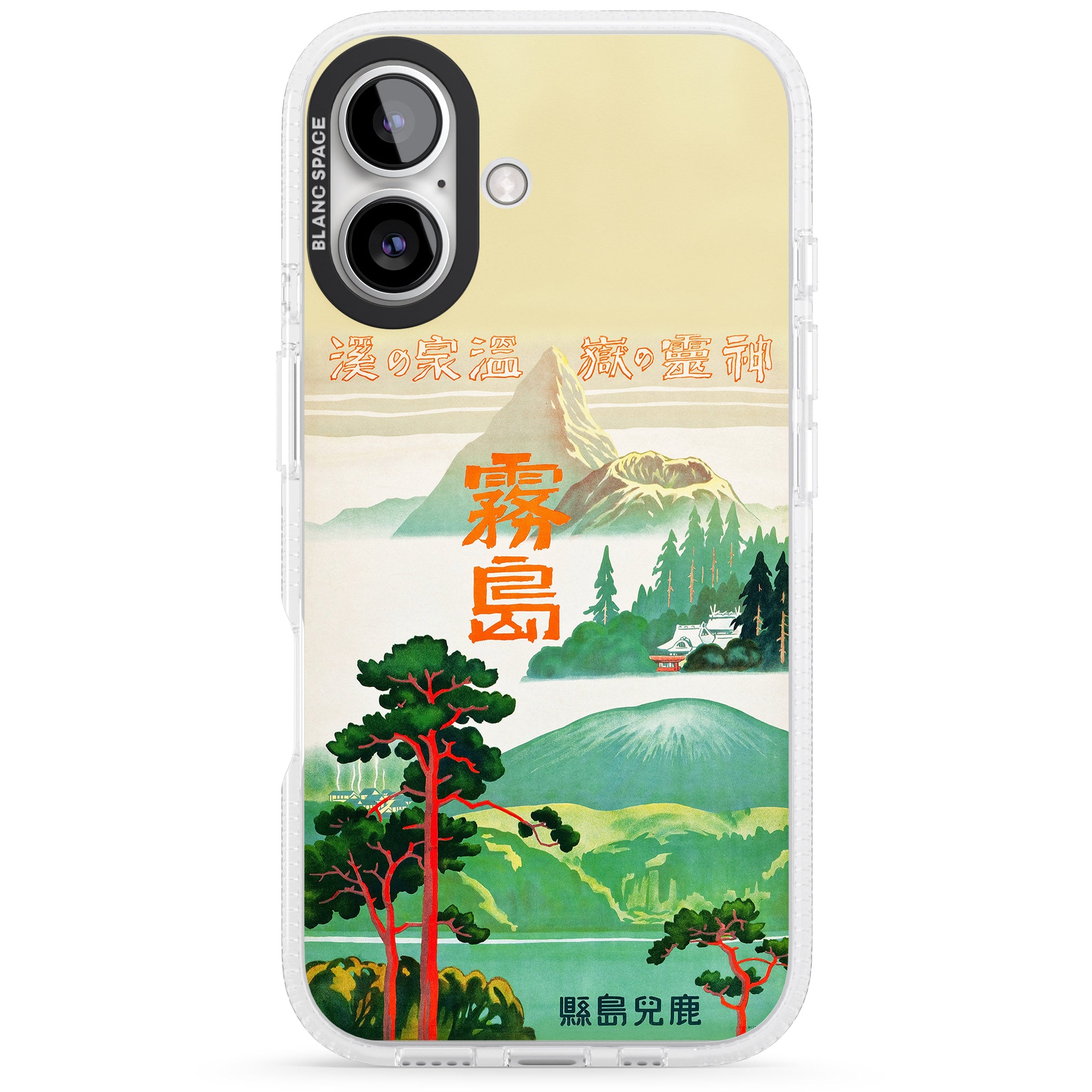 Japan Travel Poster (1930s) iPhone 16 / 16 Plus Clear Case Impact Air - Blanc Space