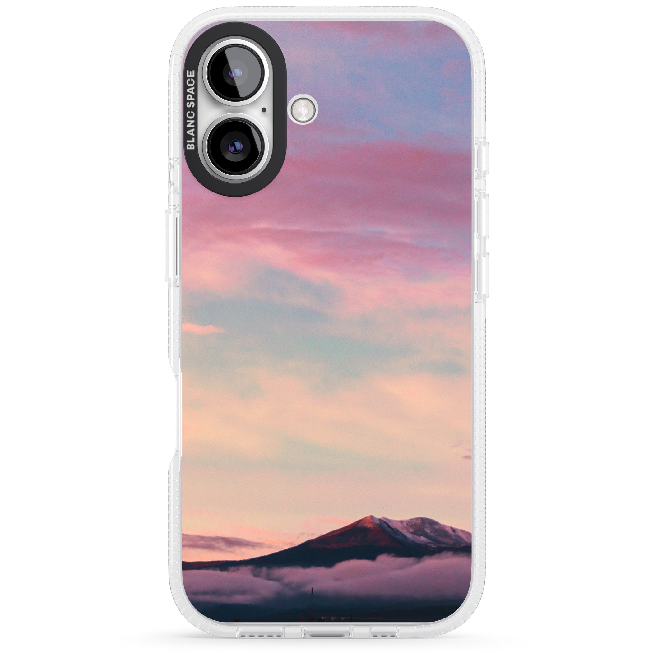 Cloudy Sunset Photograph iPhone 16 / 16 Plus Clear Case Impact Air - Blanc Space