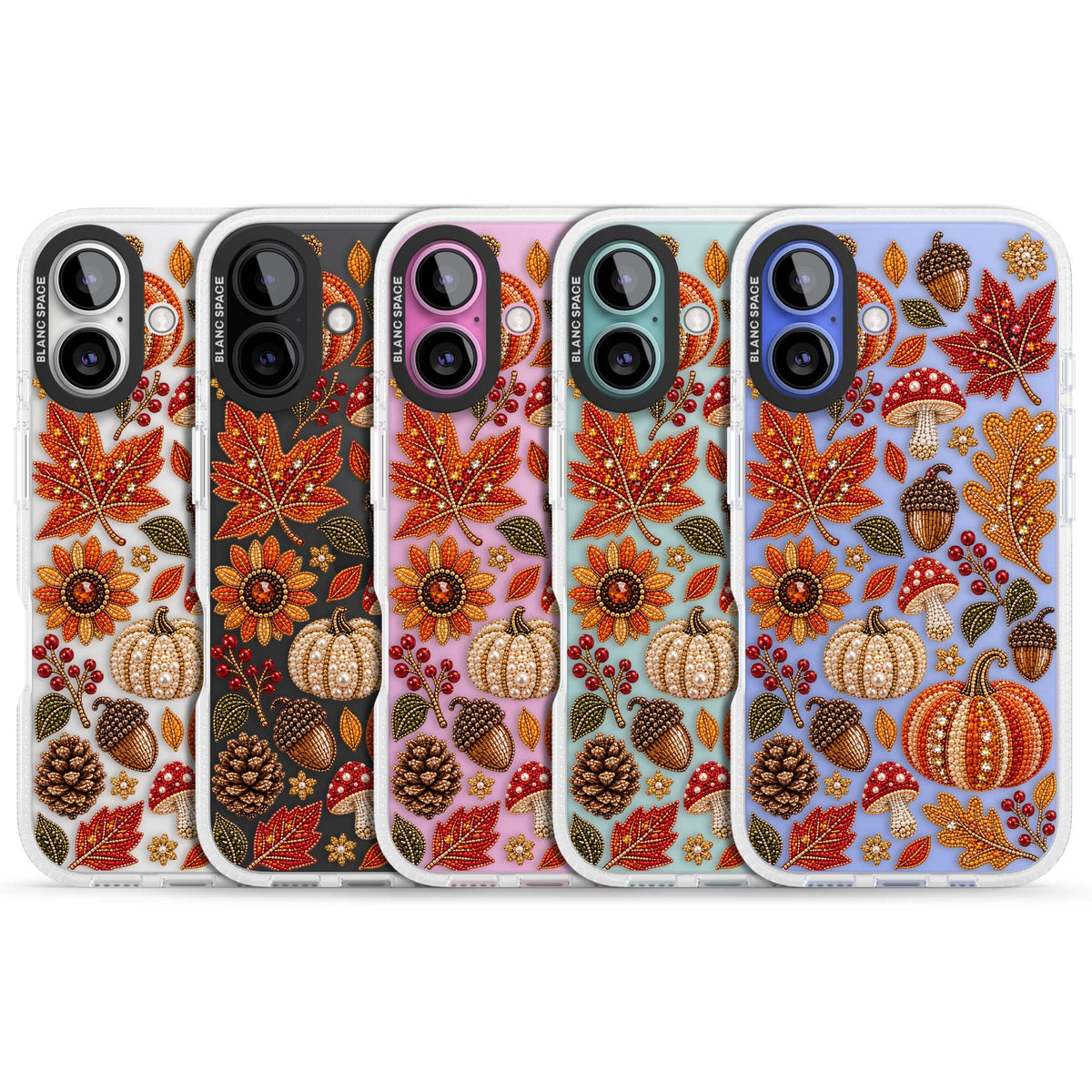 Beaded Autumn iPhone case | Clear Case Impact Air case for iPhone 16, iPhone 16 Plus
