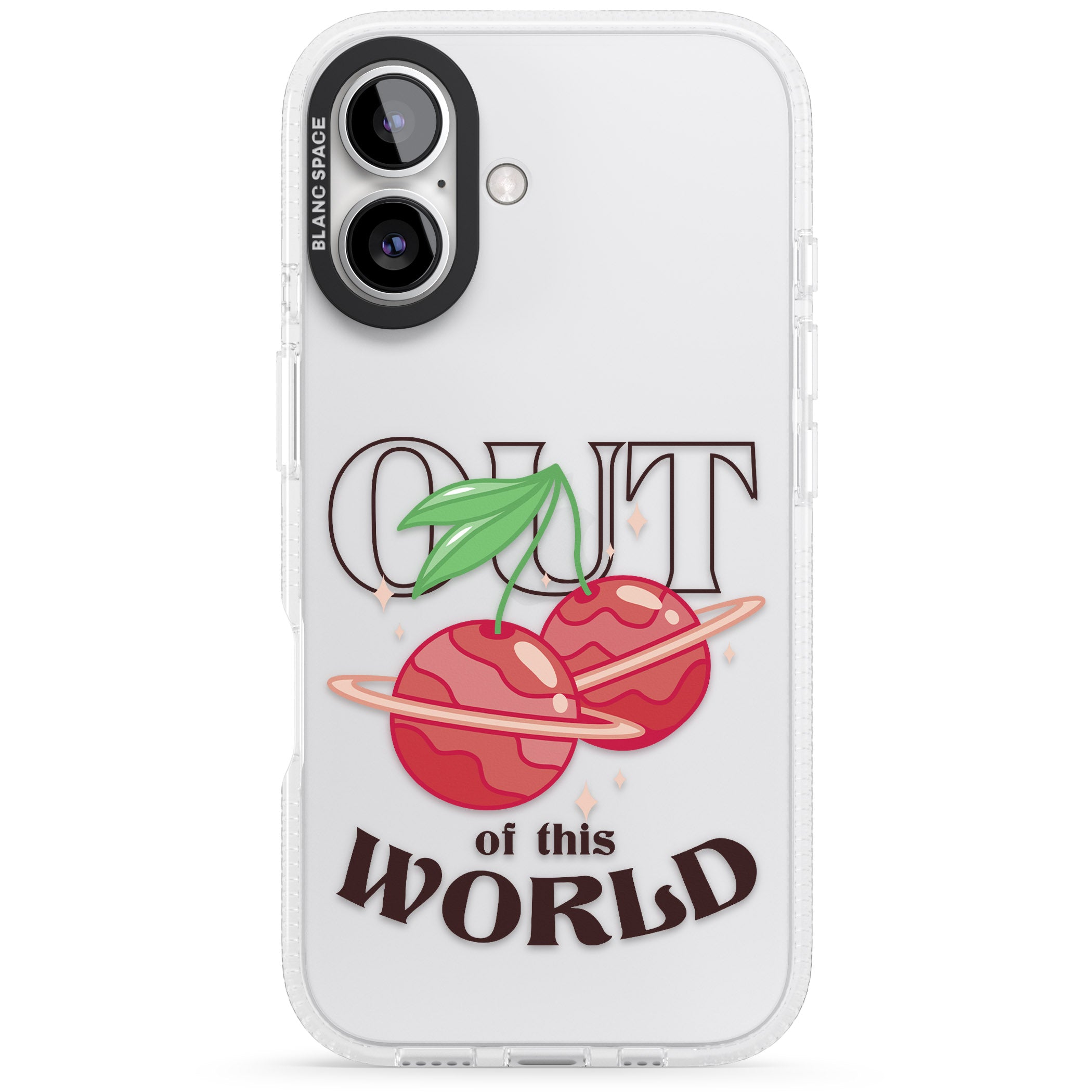 Out of This World iPhone 16 / 16 Plus Clear Case Impact Air - Blanc Space