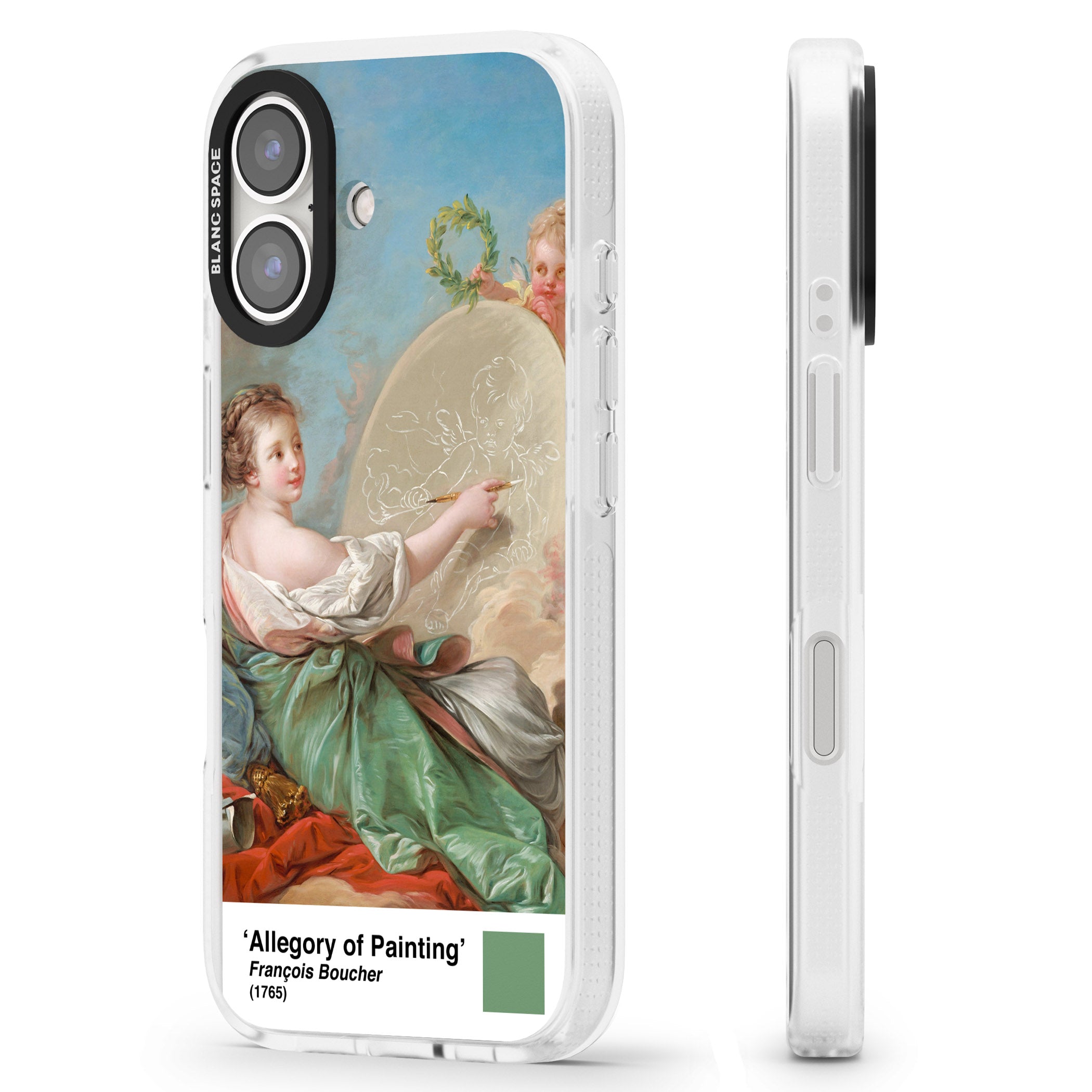 Allegory of Painting iPhone 16 / 16 Plus Clear Case Impact Air - Blanc Space