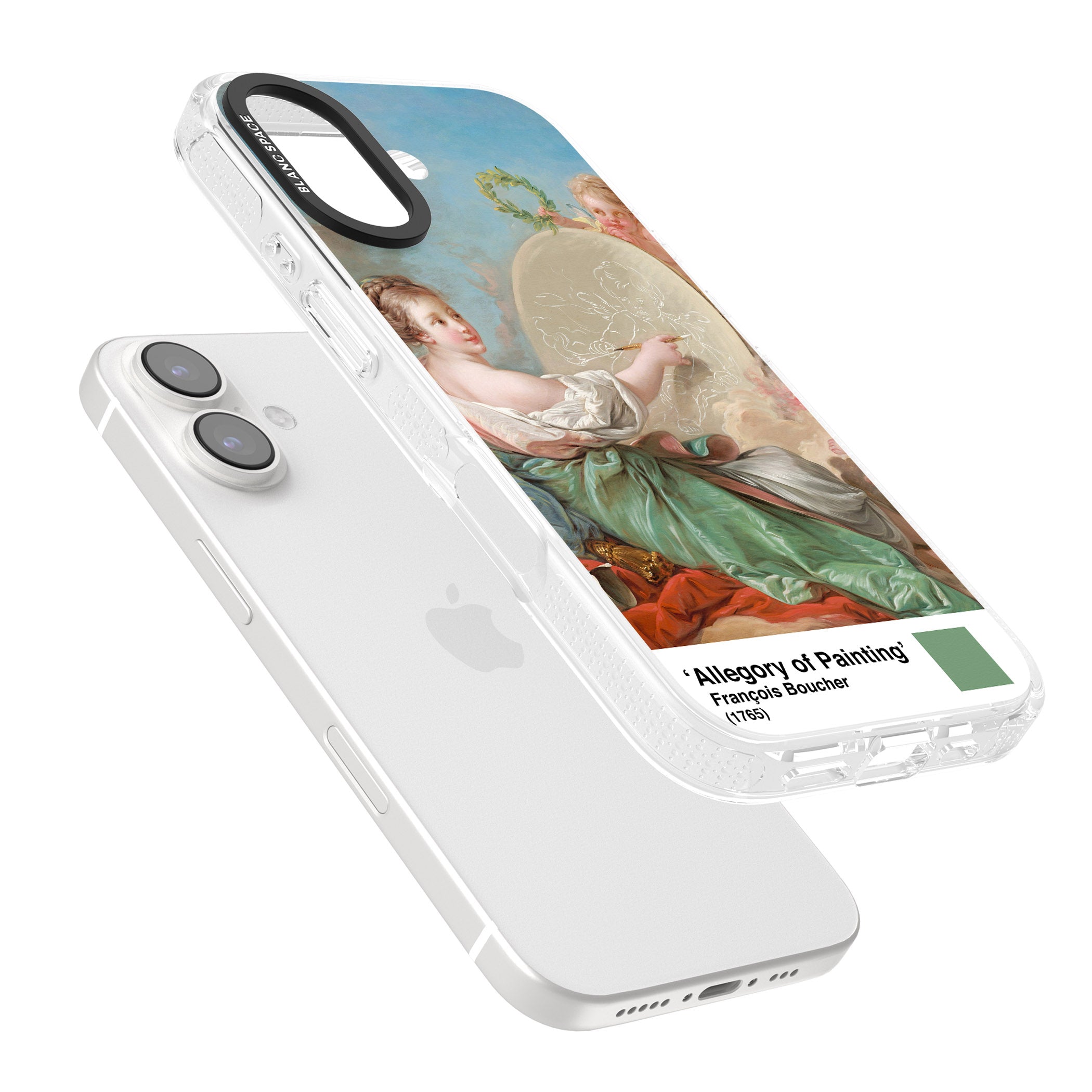 Allegory of Painting iPhone 16 / 16 Plus Clear Case Impact Air - Blanc Space