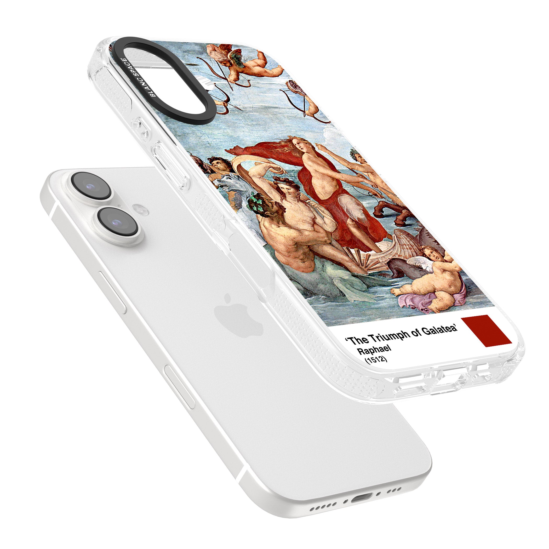 The Triumph of Galatea iPhone 16 / 16 Plus Clear Case Impact Air - Blanc Space