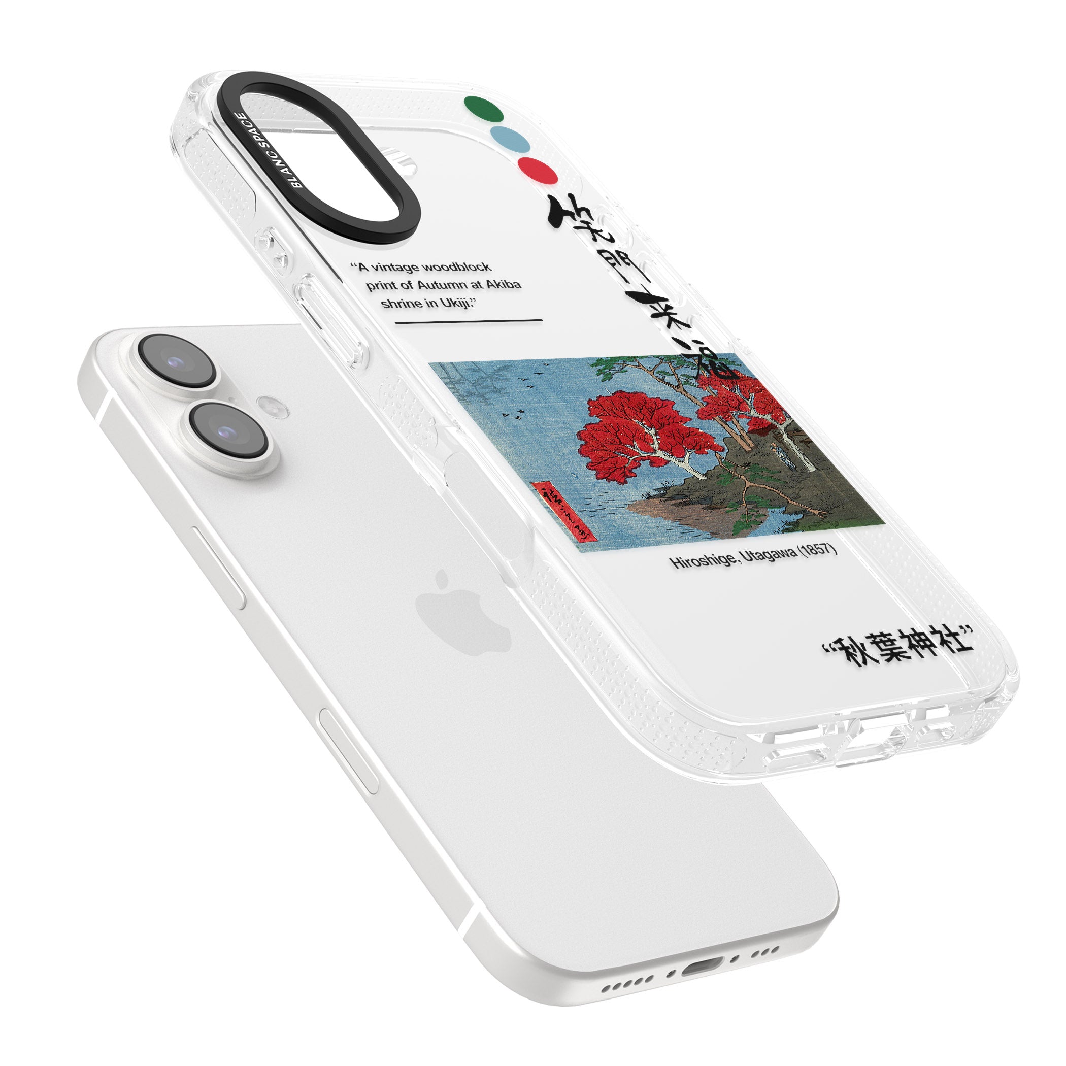 Akiba Shrine in Ukiji iPhone 16 / 16 Plus Clear Case Impact Air - Blanc Space