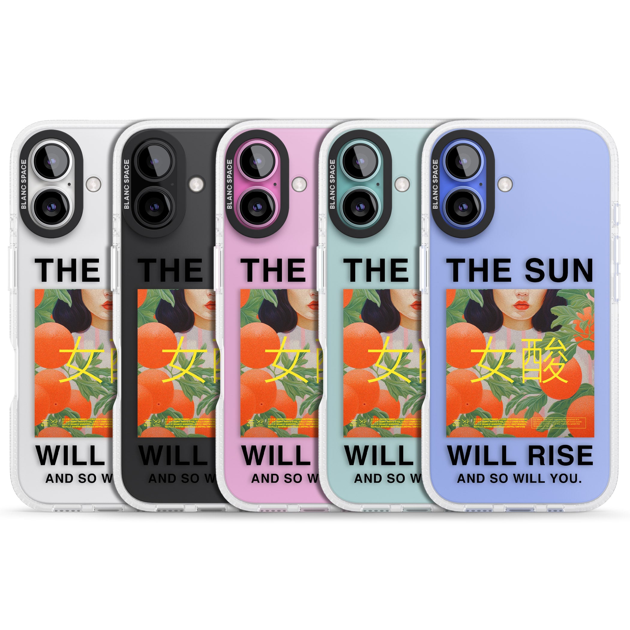 The Sun Will Rise iPhone 16 / 16 Plus Clear Case Impact Air - Blanc Space