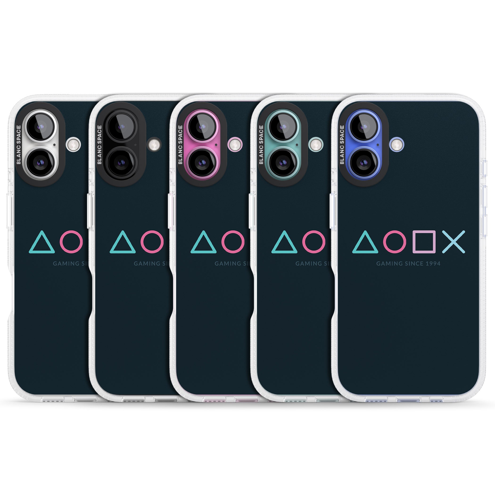 Gaming Since 1994 Station iPhone 16 / 16 Plus Clear Case Impact Air - Blanc Space