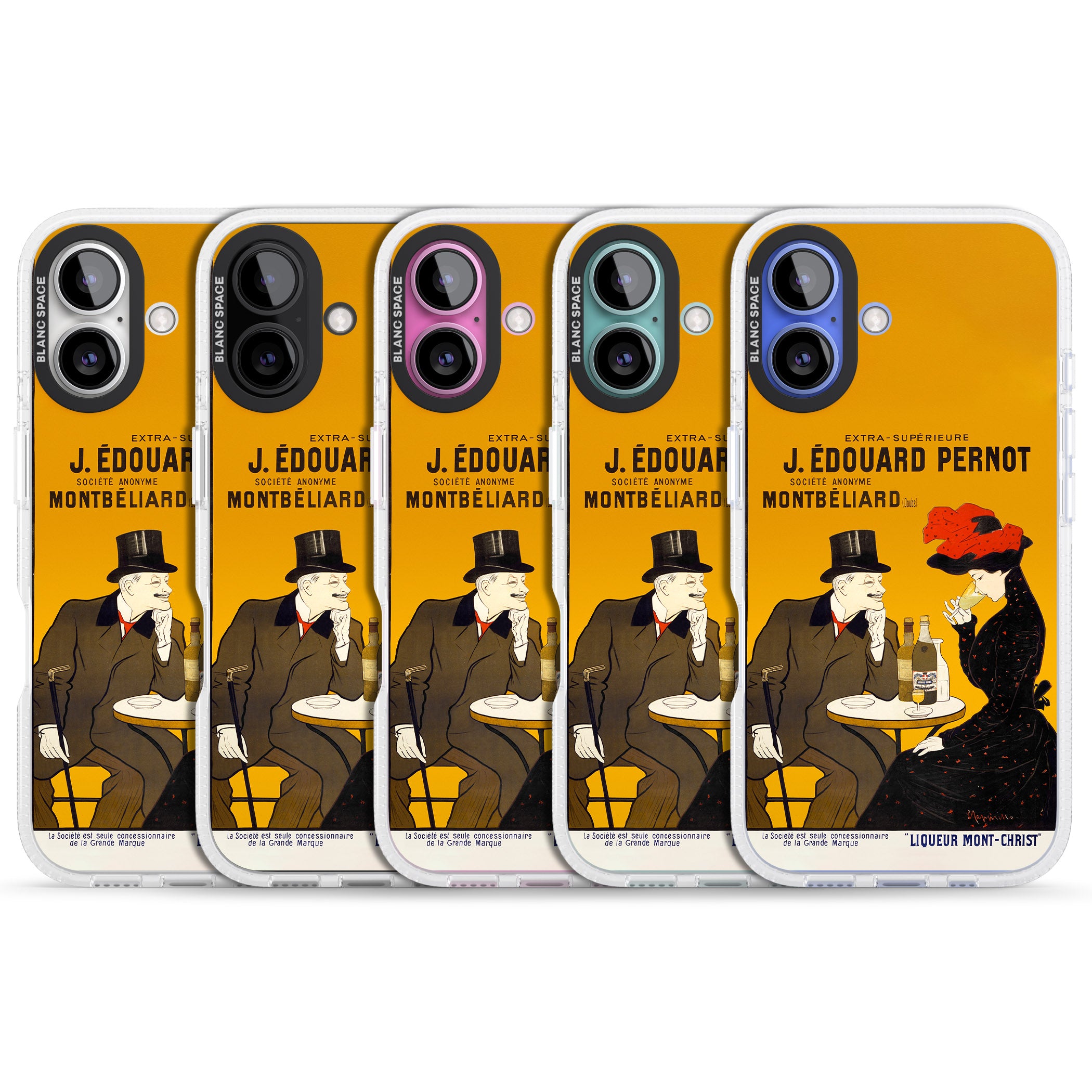 Absinthe, J.Edouard Pernot Poster iPhone 16 / 16 Plus Clear Case Impact Air - Blanc Space