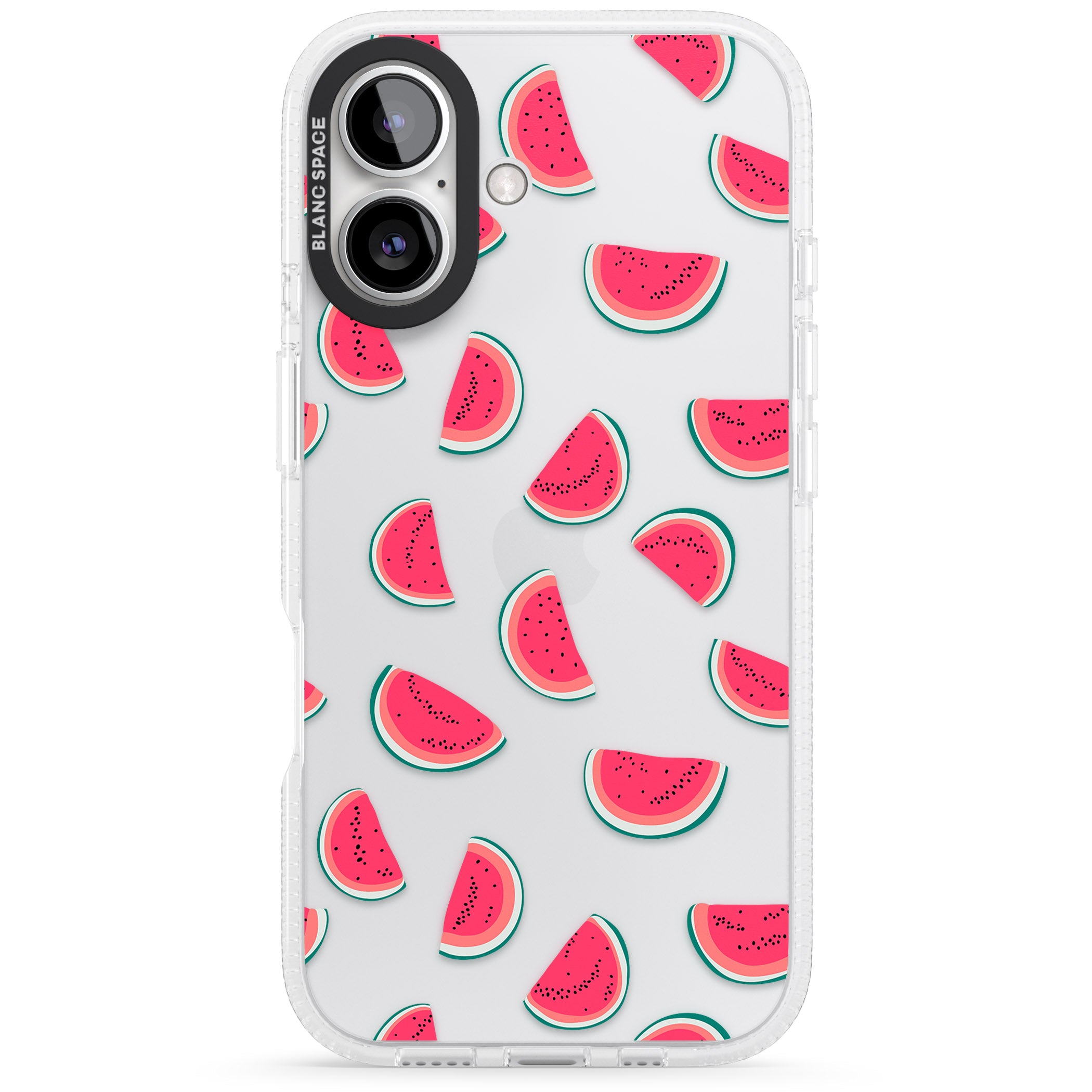 Watermelon Slices - Clear iPhone 16 / 16 Plus Clear Case Impact Air - Blanc Space