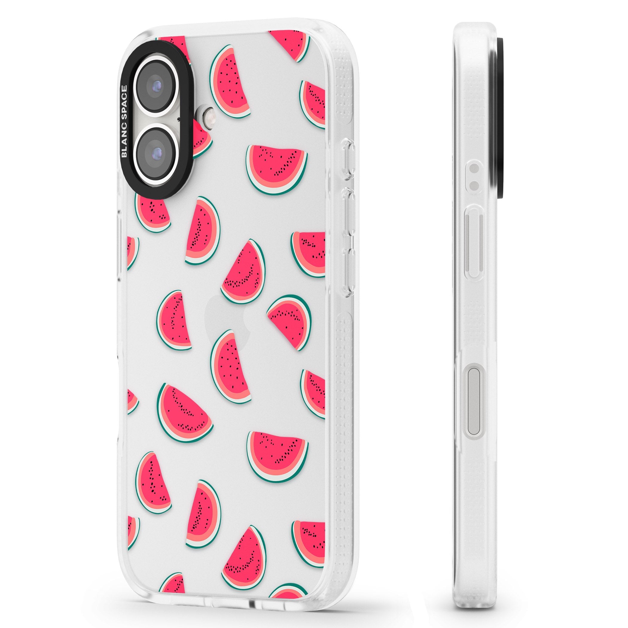 Watermelon Slices - Clear iPhone 16 / 16 Plus Clear Case Impact Air - Blanc Space