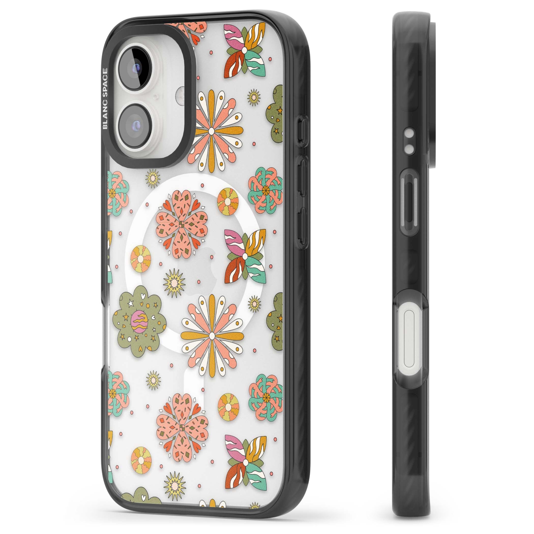 Elevate Your Phone'S Style With This Boho Celestial Sun & Eye Phone Case, Featuring A Mystical Blend Of Suns, All-Seeing Eyes, Butterflies, Stars, And