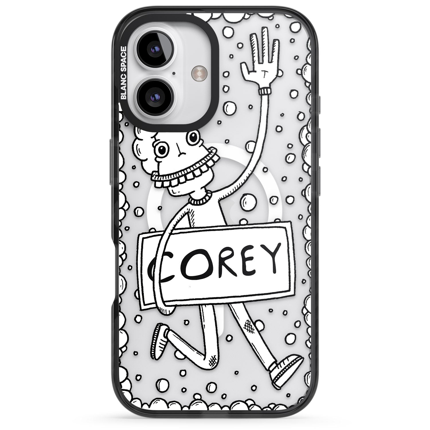 iPhone 16 Pro Max Personalised Banner Boy Black Impact Phone Case