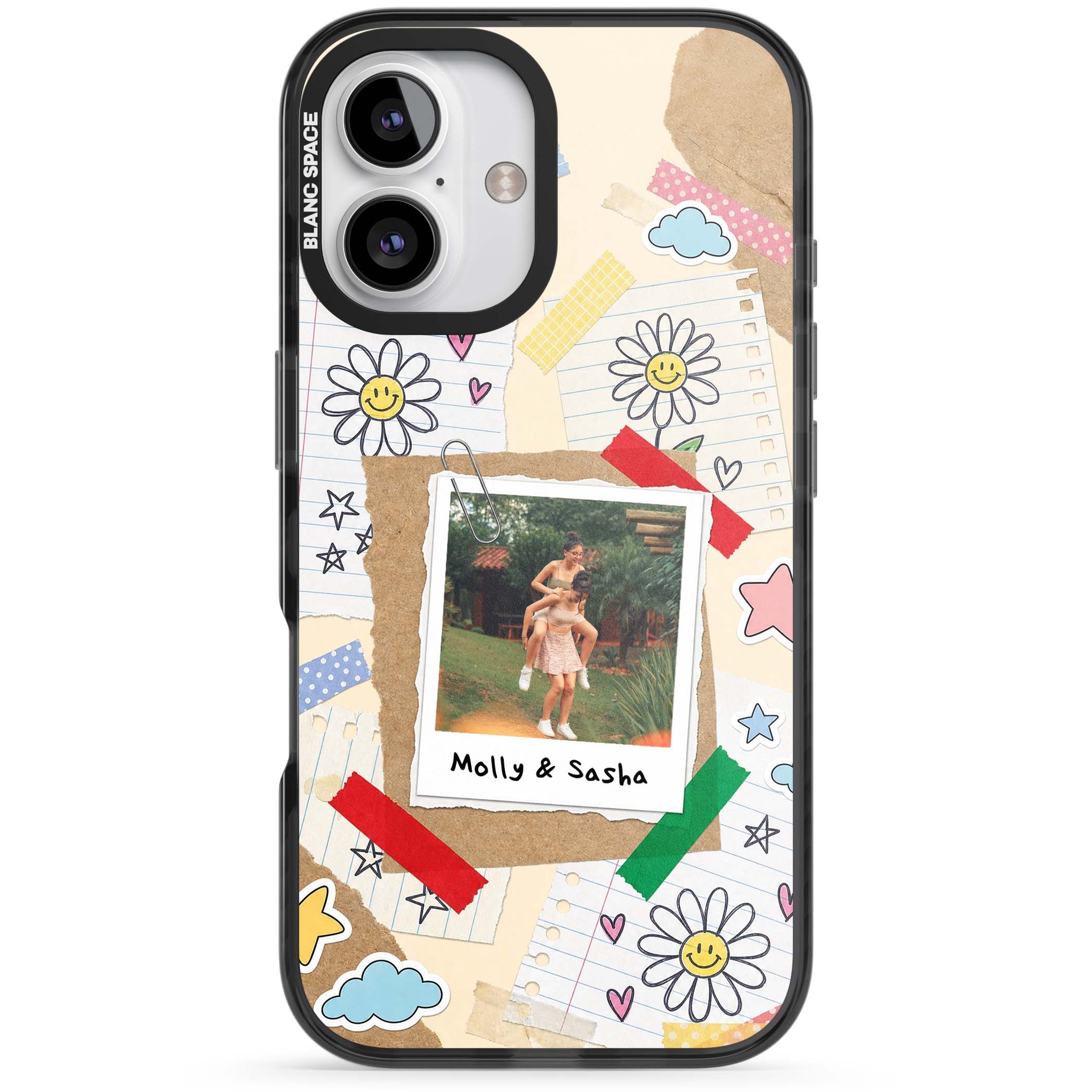 Scrapbook Photo coquette iPhone case | Black Impact Magsafe case for iPhone 16, iPhone 16 Plus