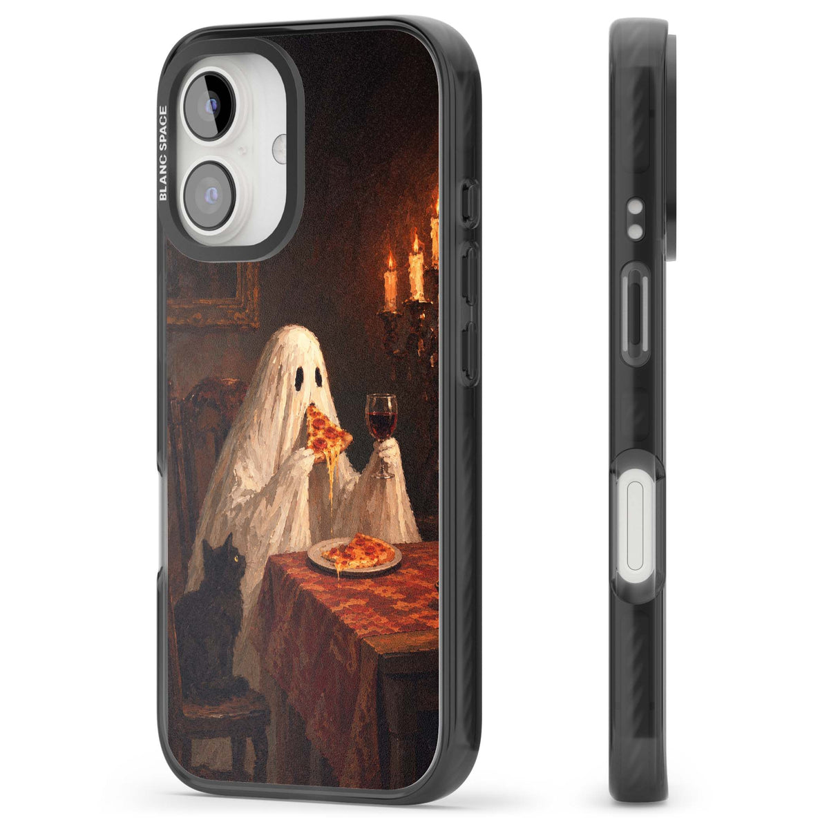 Lonely Night In art iPhone case | Black Impact Magsafe case for iPhone 16, iPhone 16 Plus