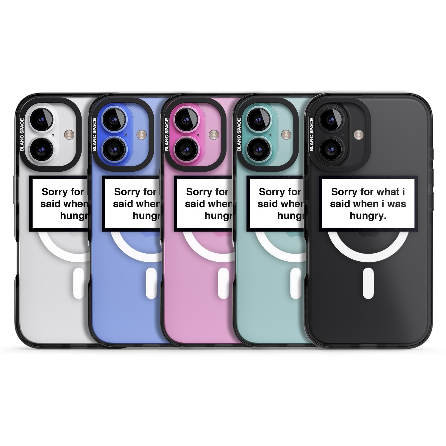 iPhone 16 Pro Max Sorry for what I said Black Impact Phone Case