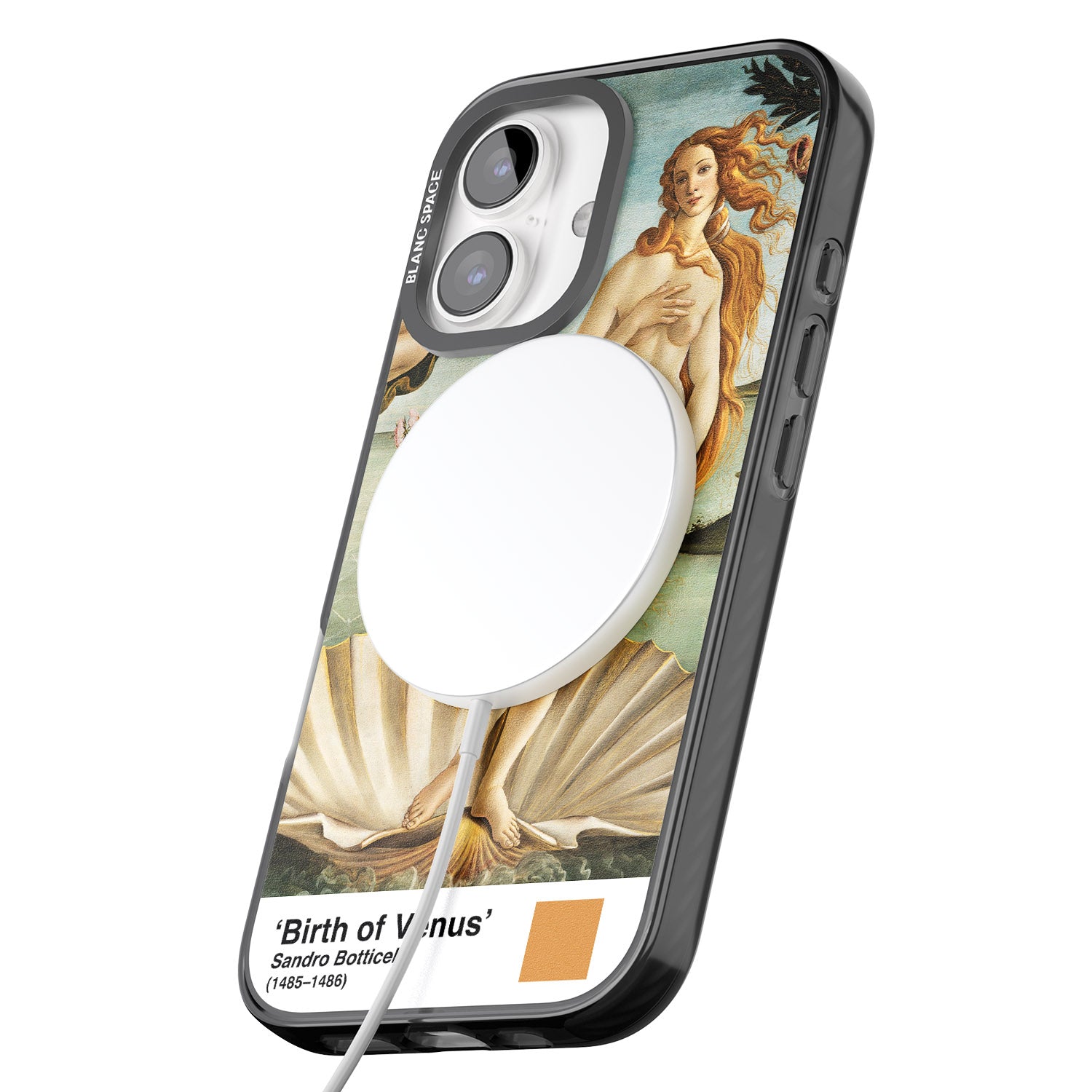 iPhone 16 Pro Max The Birth of Venus Black Impact Phone Case