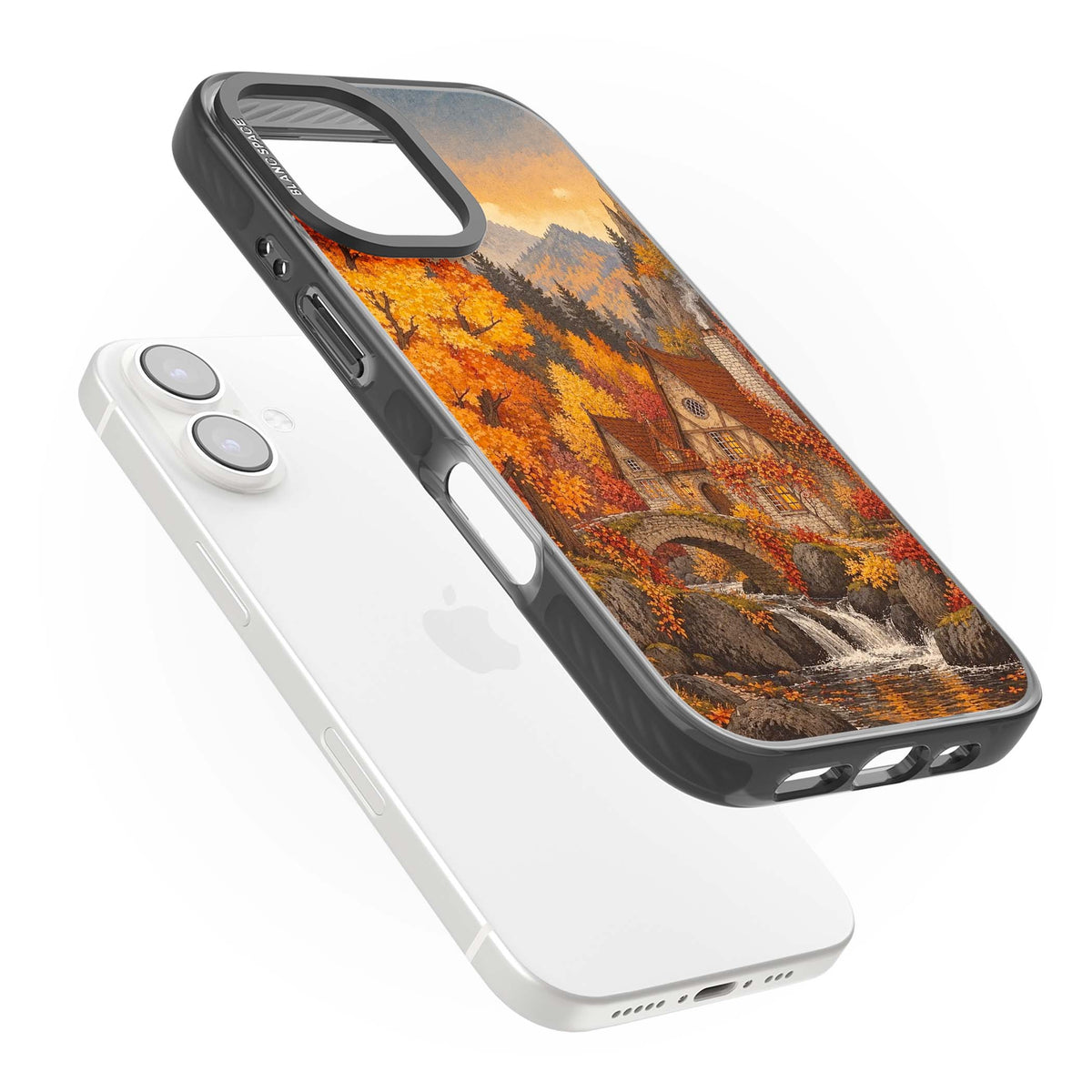 Auburn Cottage iPhone case | Black Impact case for iPhone 16, iPhone 16 Plus