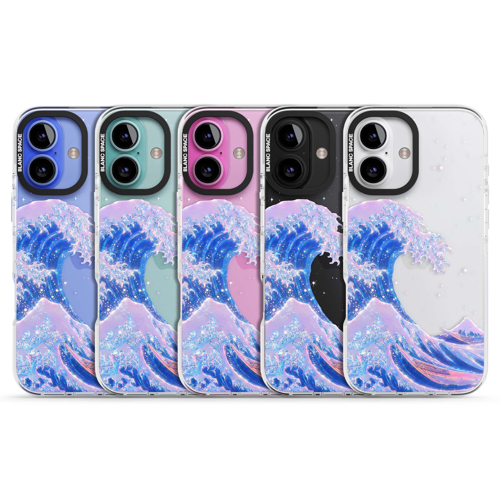 The Great Wave In Opal japanese iPhone case | Clear Impact case for iPhone 16, iPhone 16 Plus