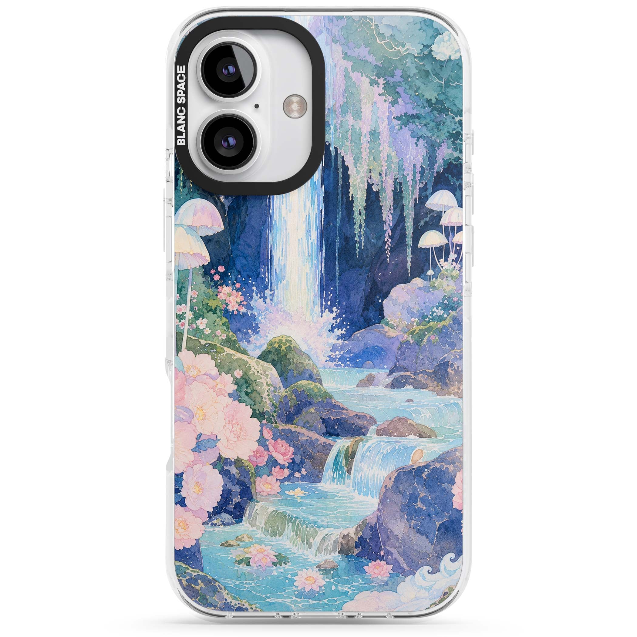 Mystic Waterfall art iPhone case | Impact Magsafe case for iPhone 16, iPhone 16 Plus