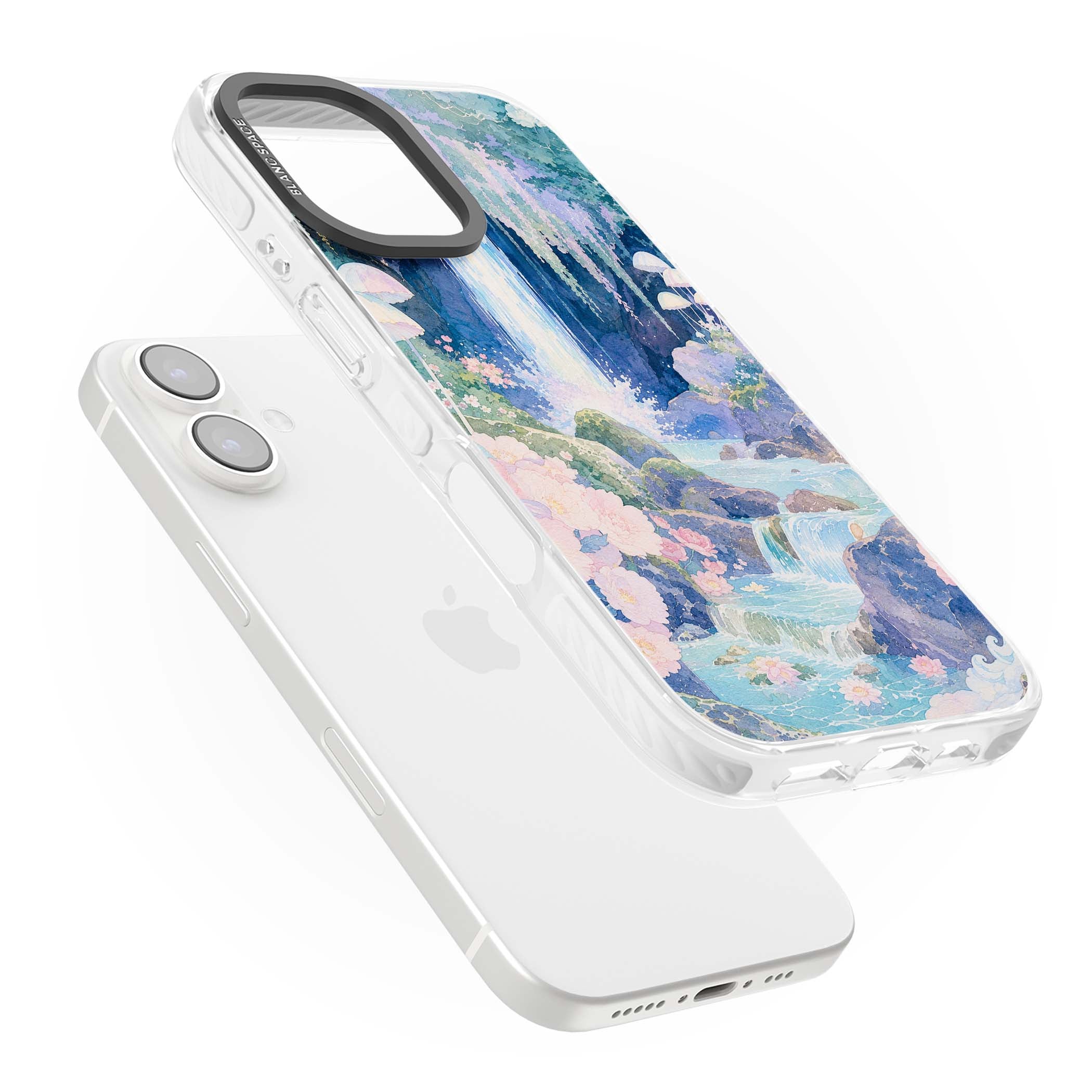 Mystic Waterfall art iPhone case | Impact Magsafe case for iPhone 16, iPhone 16 Plus
