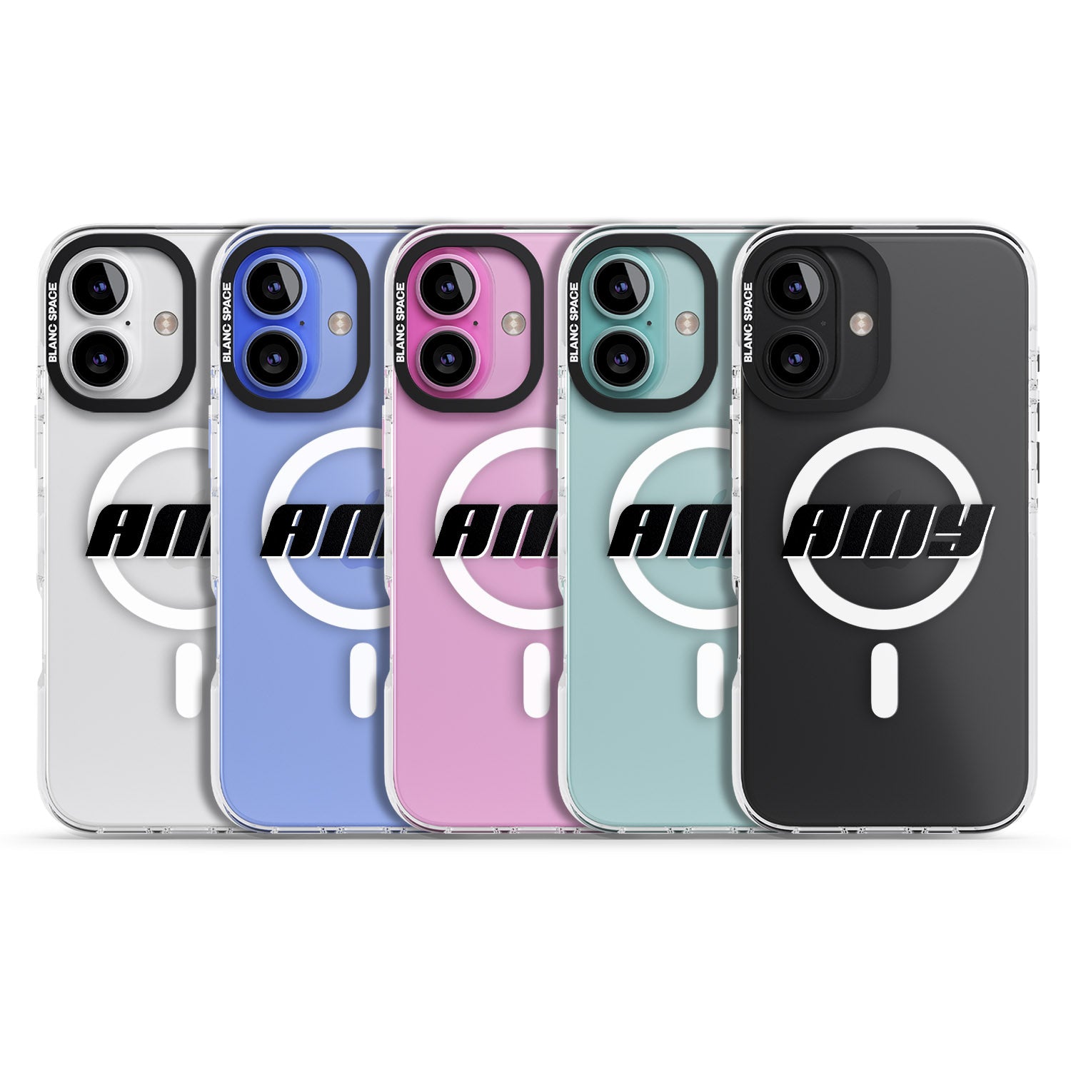 iPhone 16 Pro Max Personalised Clear Text 1C Black Impact Phone Case
