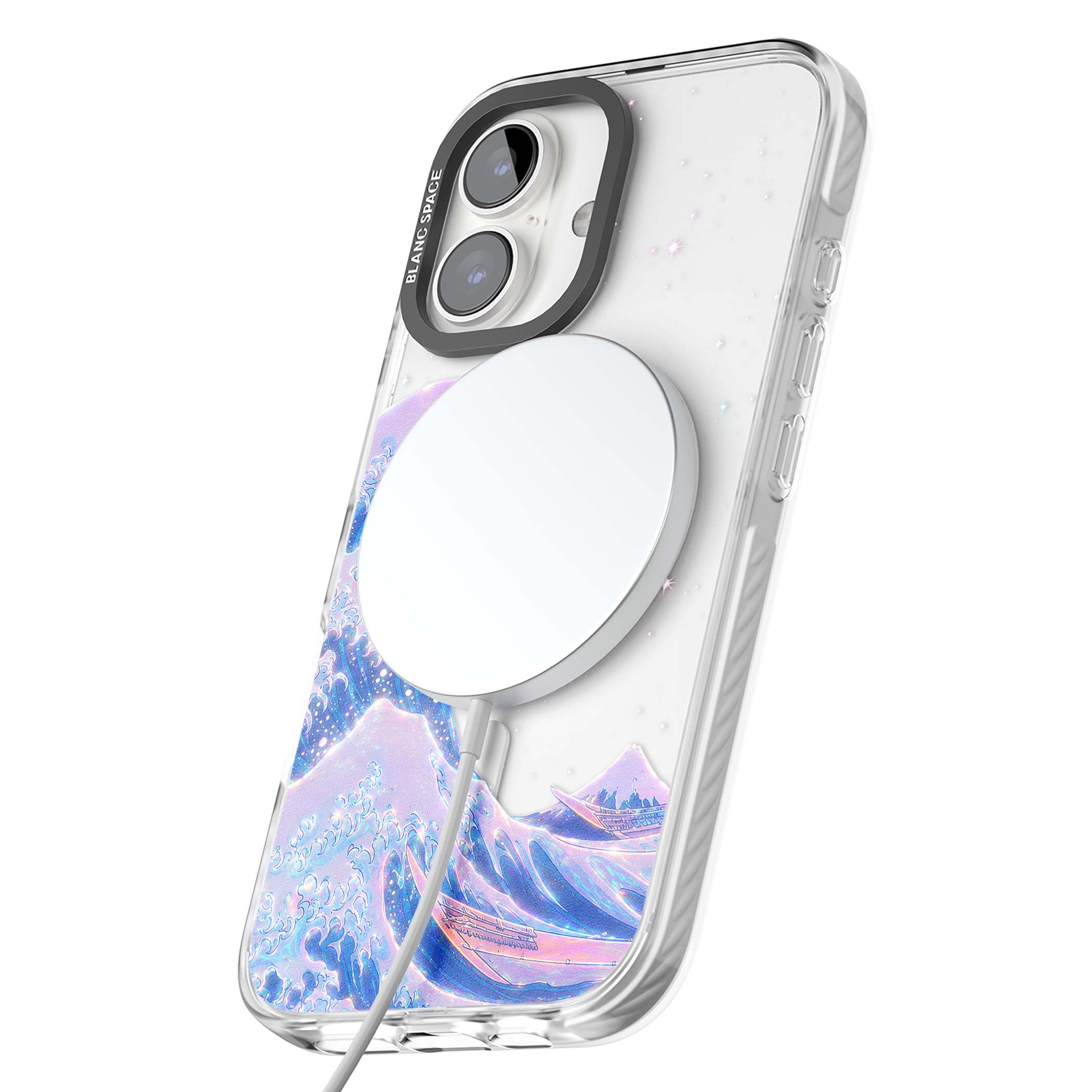 The Great Wave In Opal japanese iPhone case | Impact Magsafe case for iPhone 16, iPhone 16 Plus