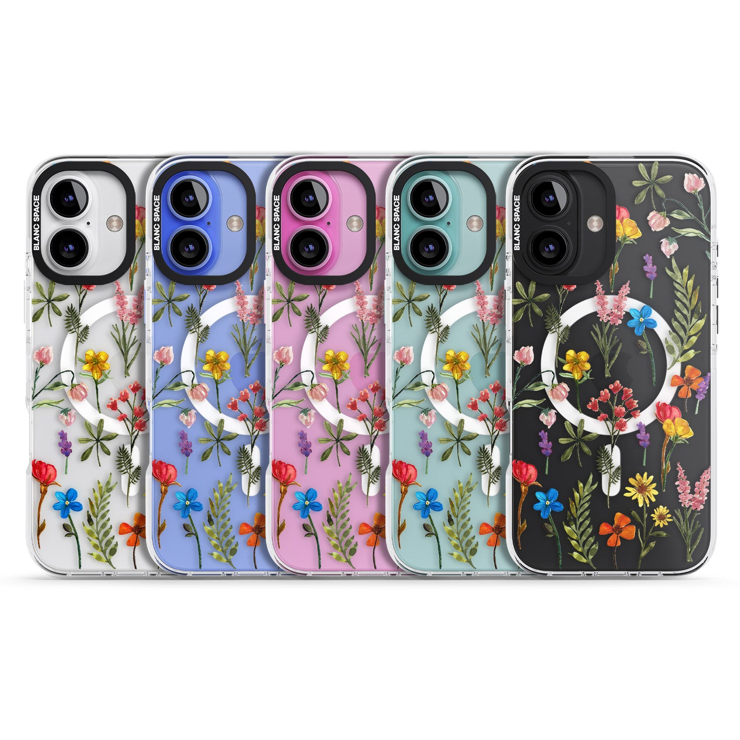 iPhone 16 Pro Max Spring Botanicals Black Impact Phone Case