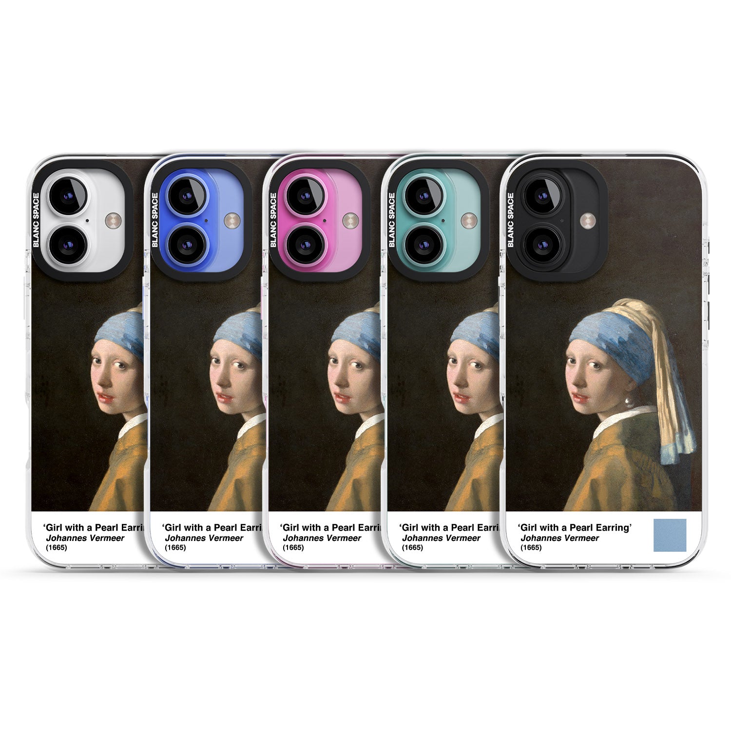 iPhone 16 Pro Max Girl with a Pearl Earring Black Impact Phone Case