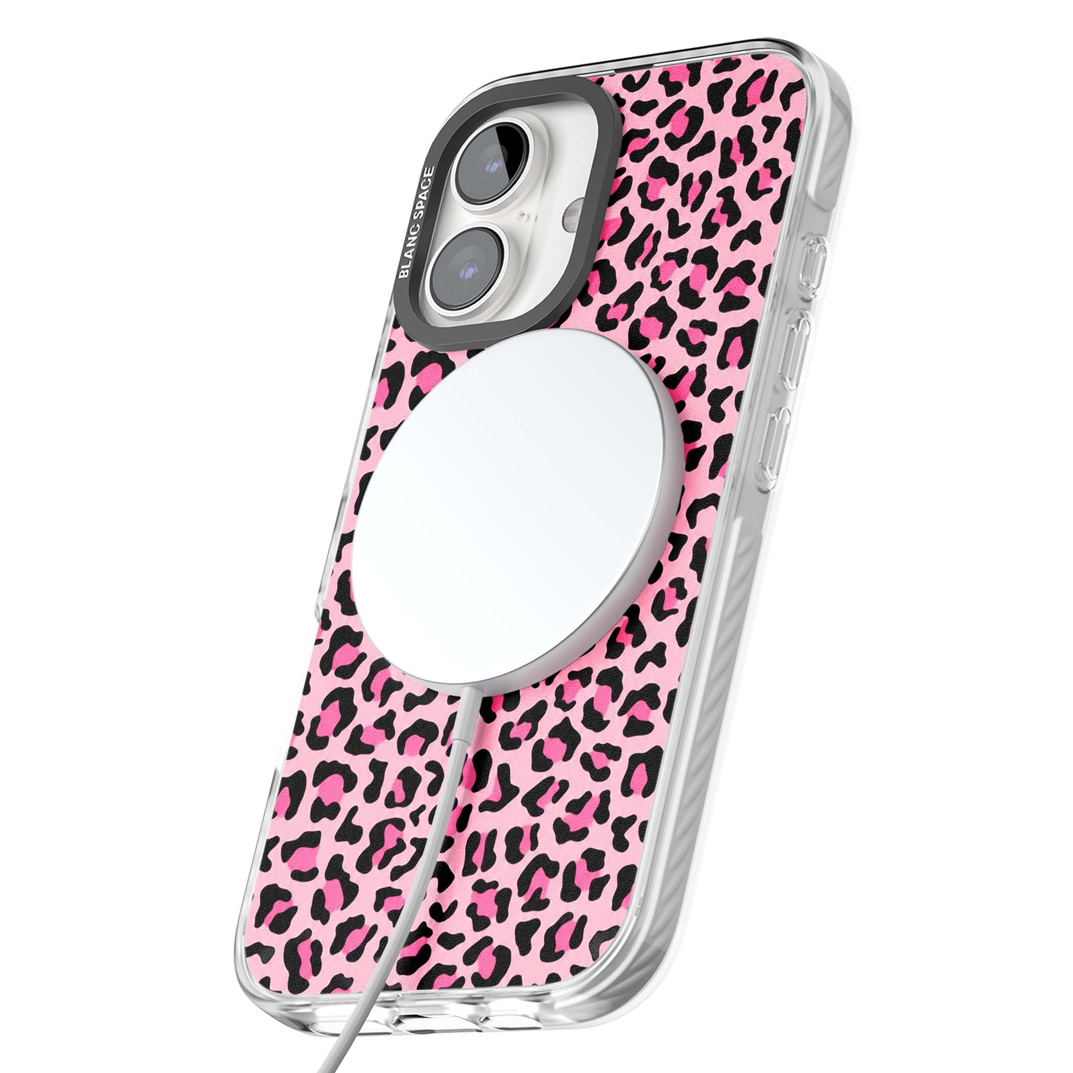 Pink Leopard baddie iPhone case | Impact Magsafe case for iPhone 16, iPhone 16 Plus