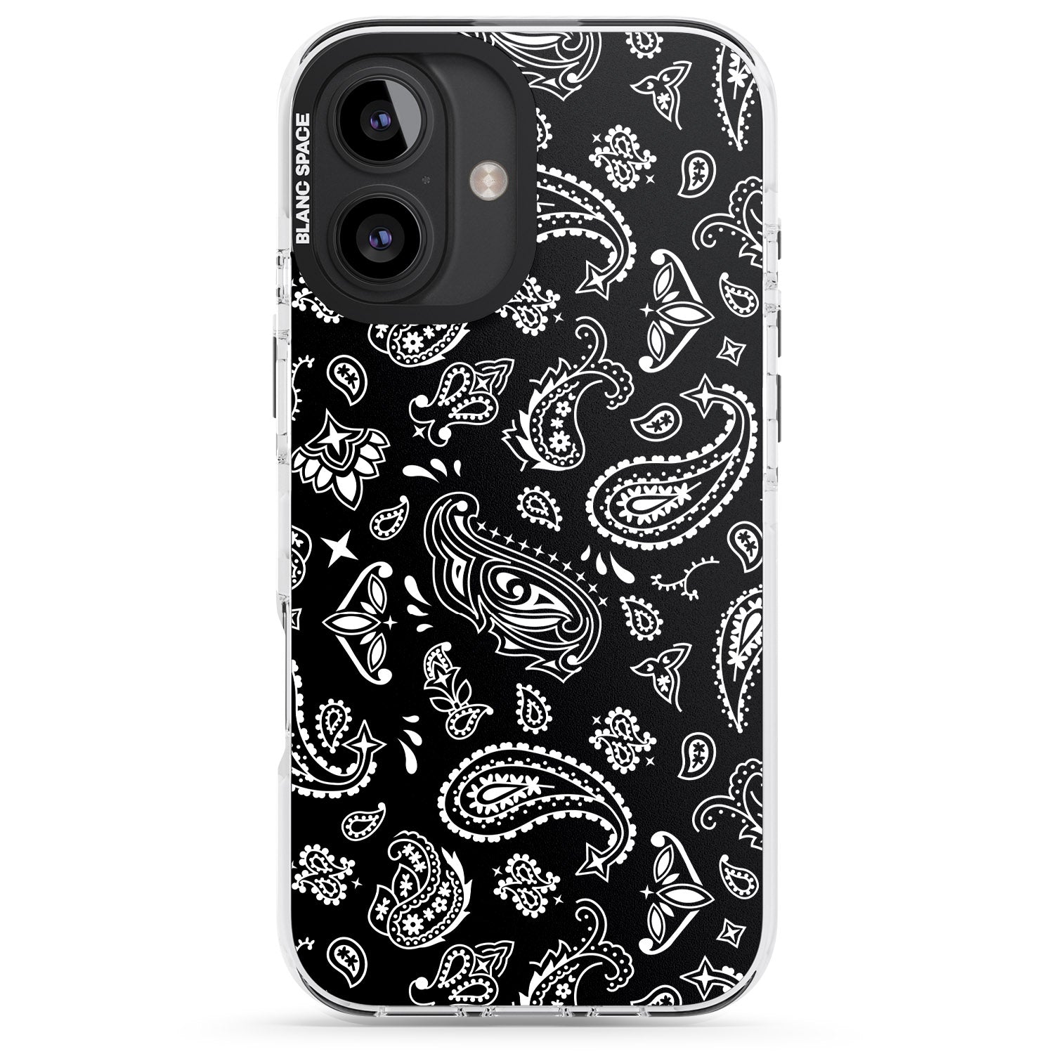 iPhone 16 Pro Max Black Bandana Black Impact Phone Case