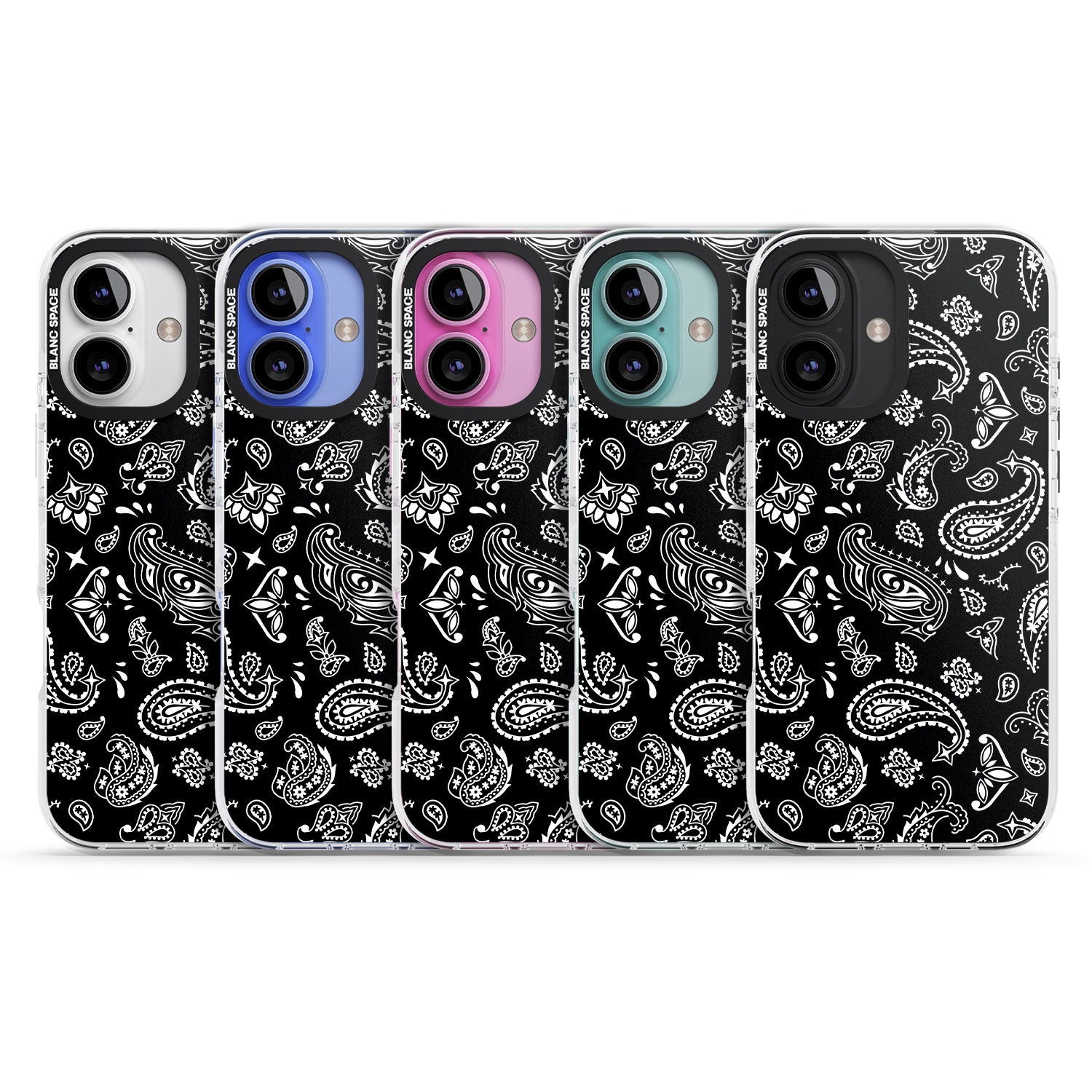 iPhone 16 Pro Max Black Bandana Black Impact Phone Case