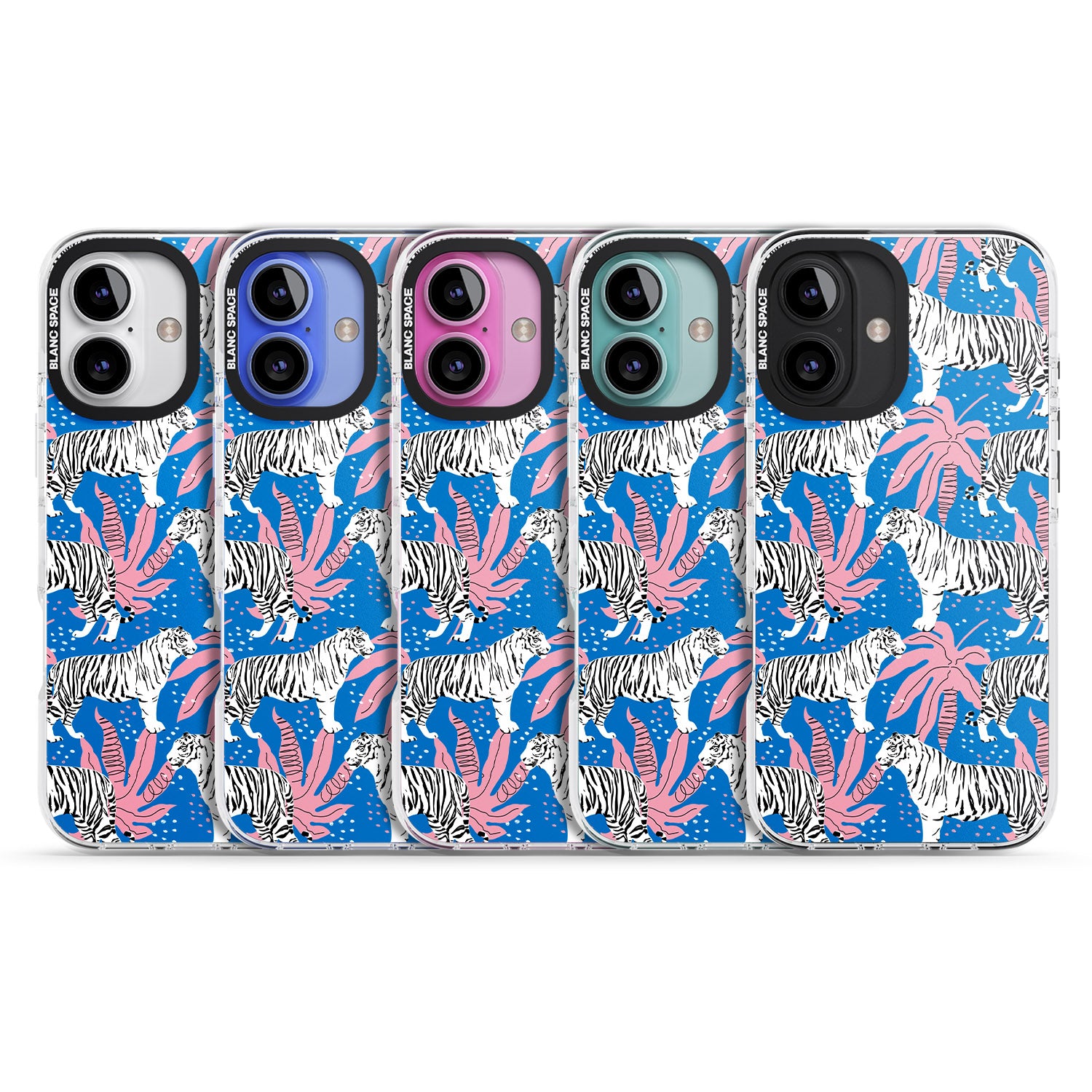 iPhone 16 Pro Max Bengal Blues Black Impact Phone Case