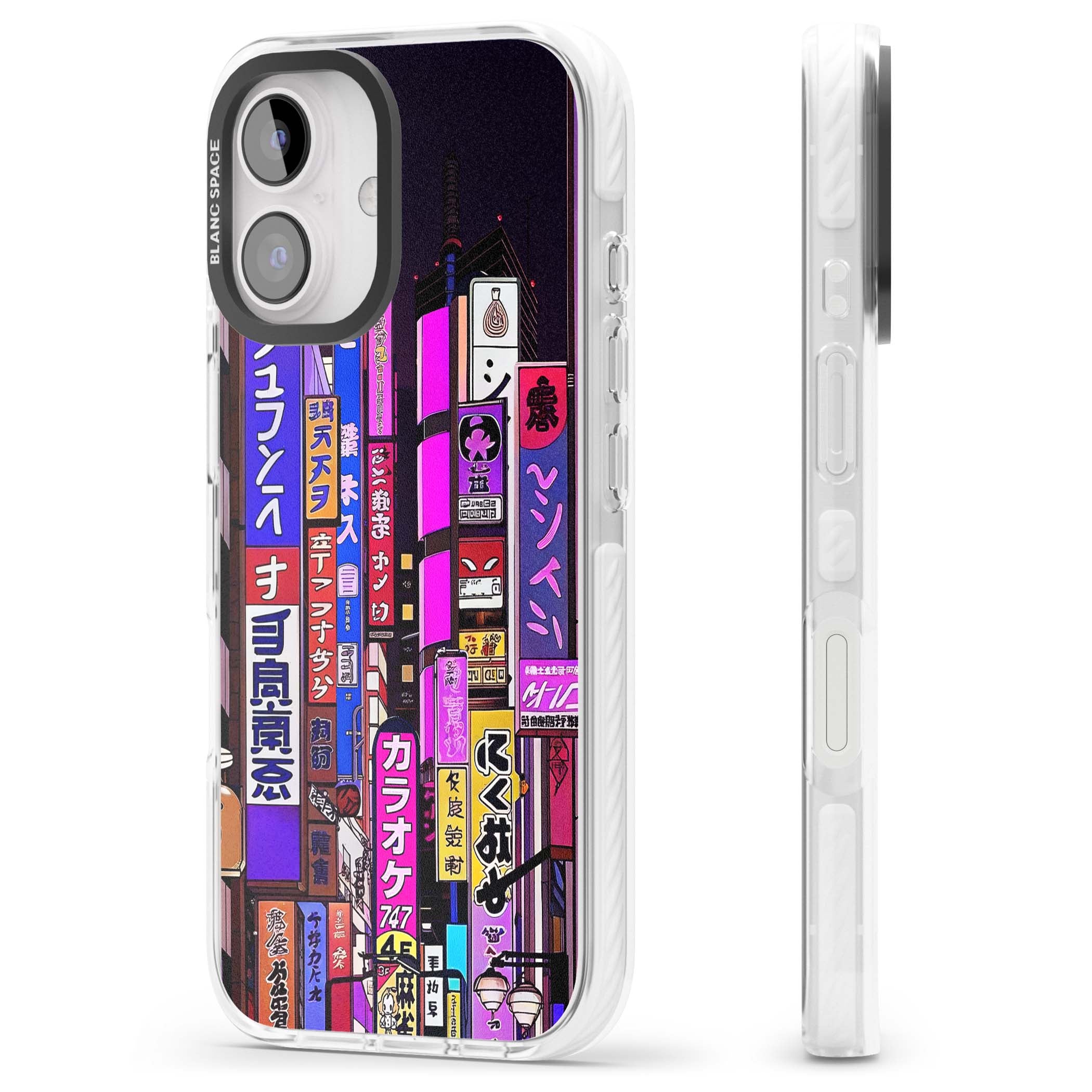 NEON NIGHT anime iPhone case | Clear Impact case for iPhone 16, iPhone 16 Plus