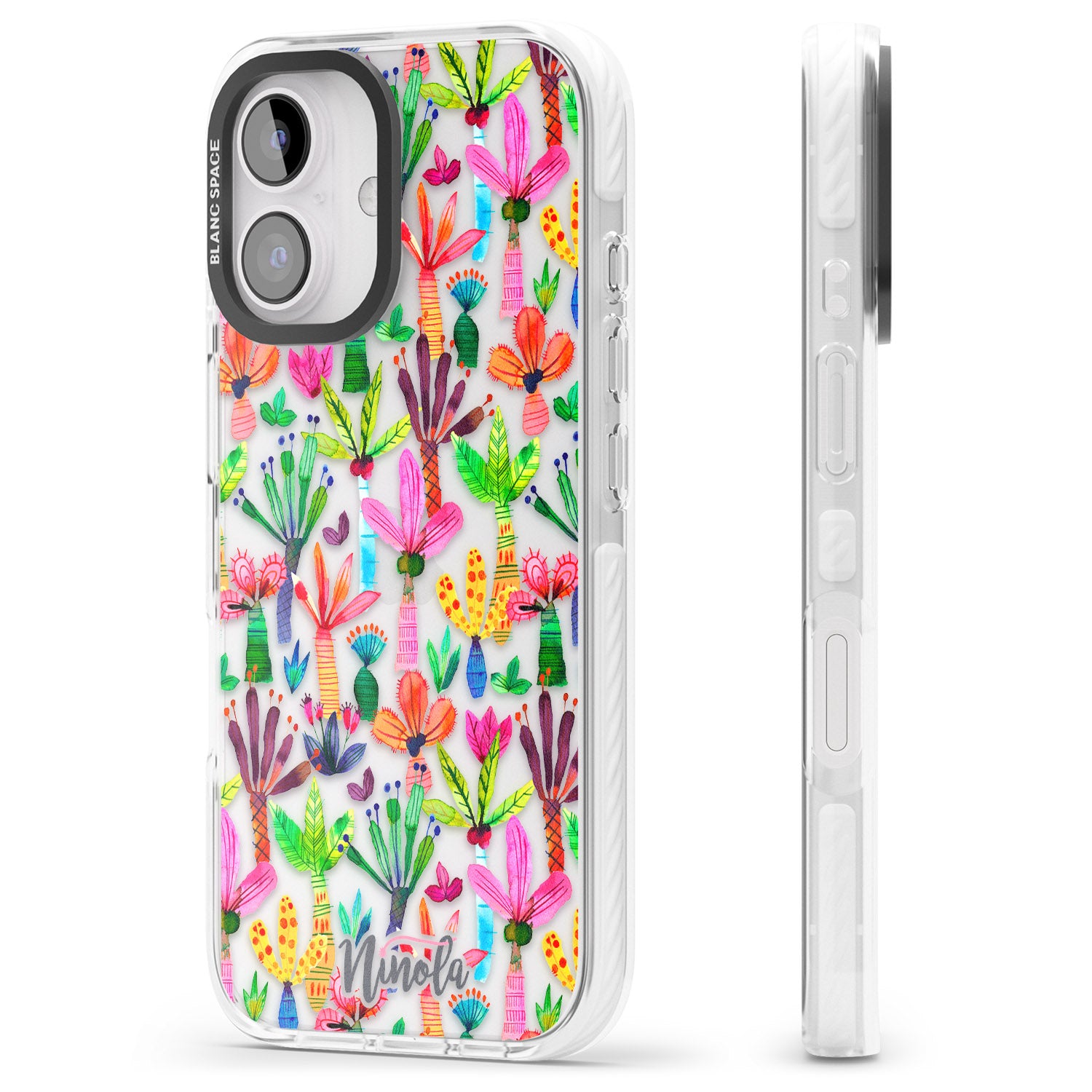 iPhone 16 Pro Max Palms Garden Black Impact Phone Case
