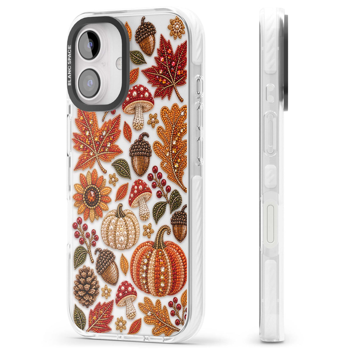 Beaded Autumn iPhone case | Clear Impact case for iPhone 16, iPhone 16 Plus