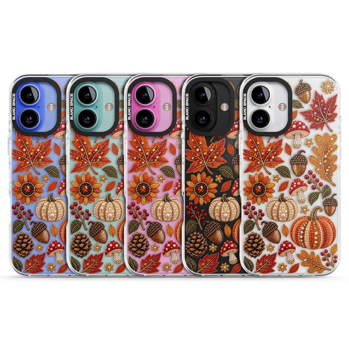 Beaded Autumn iPhone case | Clear Impact case for iPhone 16, iPhone 16 Plus