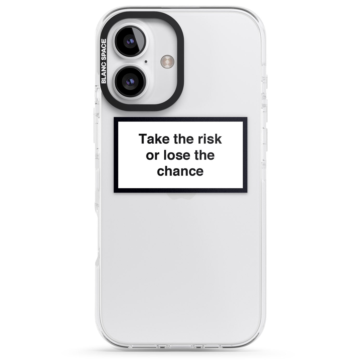 iPhone 16 Pro Max Take the risk or lose the chance Black Impact Phone Case