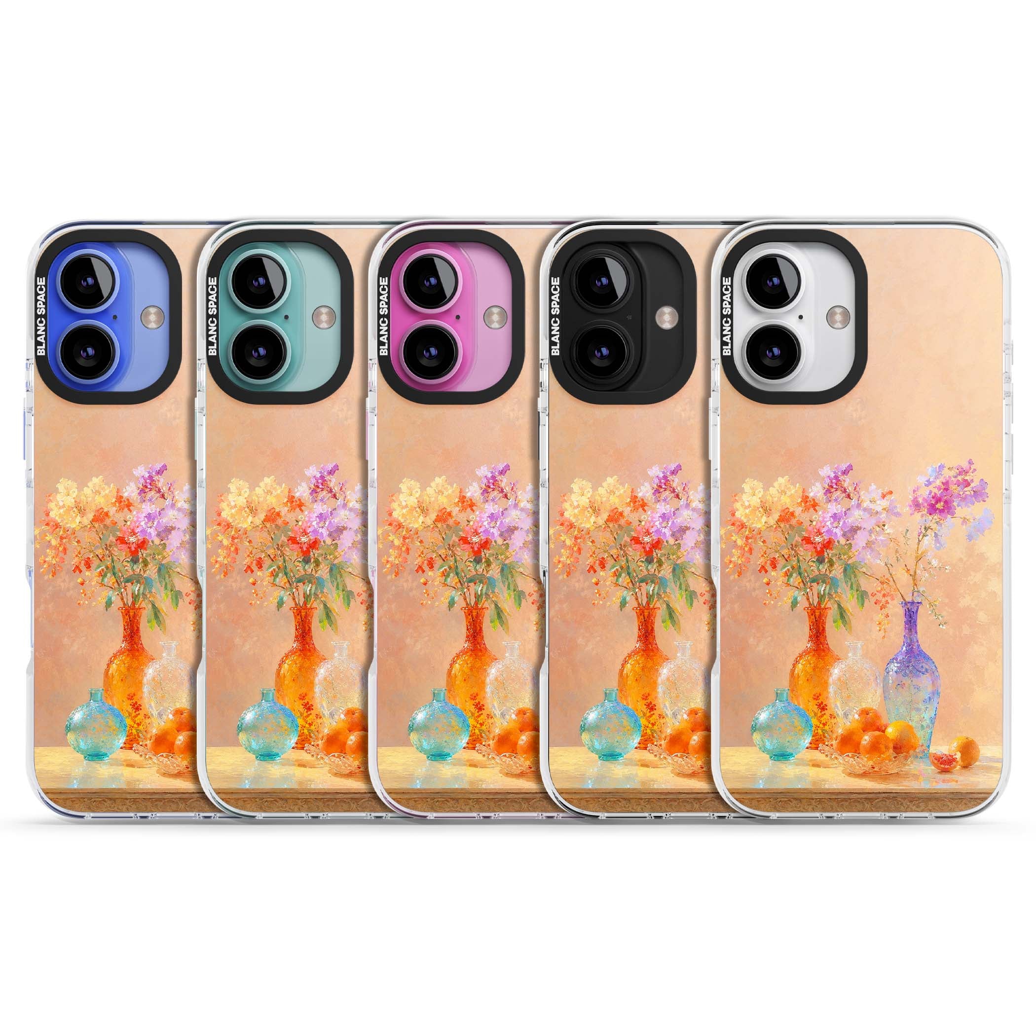 Peach Glass art iPhone case | Clear Impact case for iPhone 16, iPhone 16 Plus