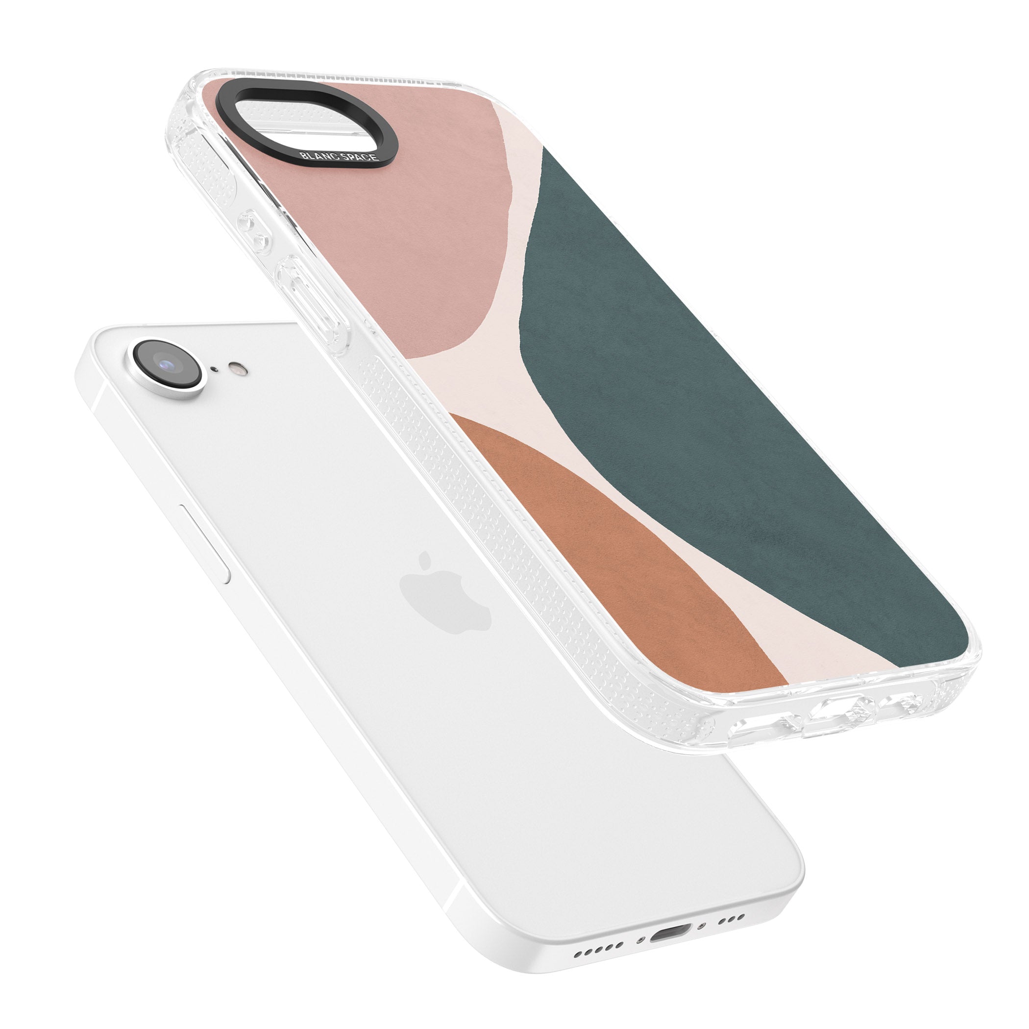 Lush Abstract Watercolour Design #8 iPhone 16e Clear Case Impact Air - Blanc Space