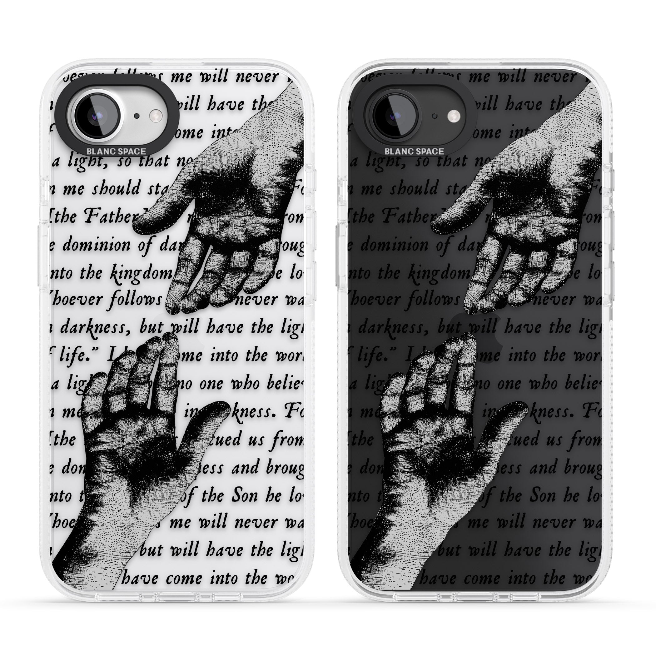 In Touch iPhone 16e Clear Case Impact Air - Blanc Space