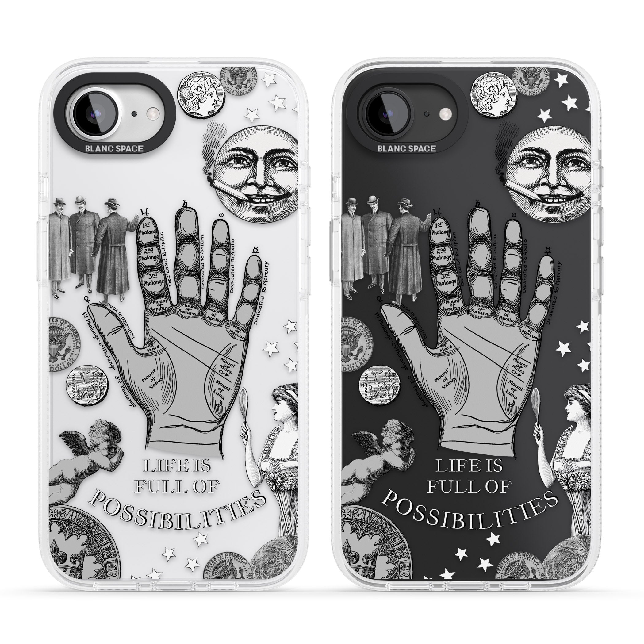 Life is Full of Possibilities iPhone 16e Clear Case Impact Air - Blanc Space