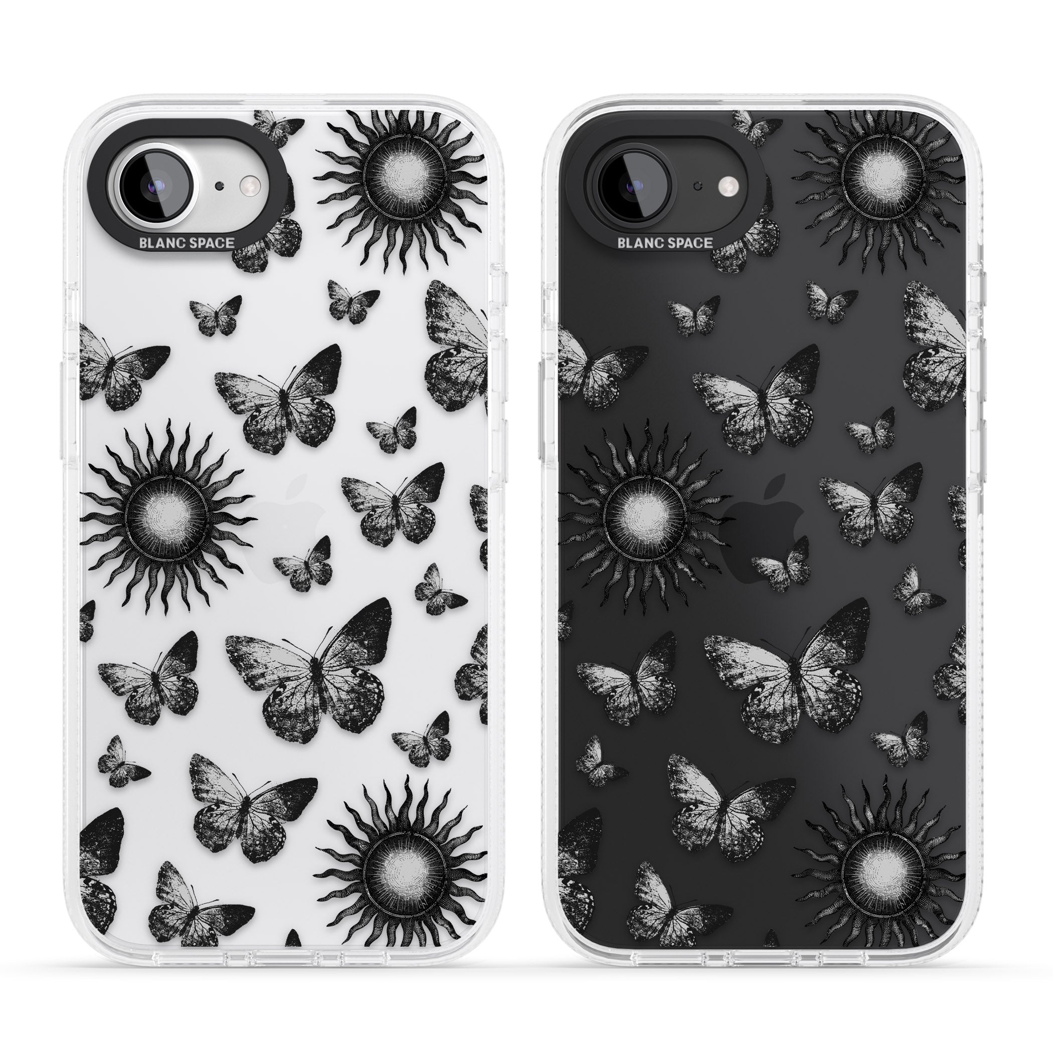 Butterflies & Suns iPhone 16e Clear Case Impact Air - Blanc Space