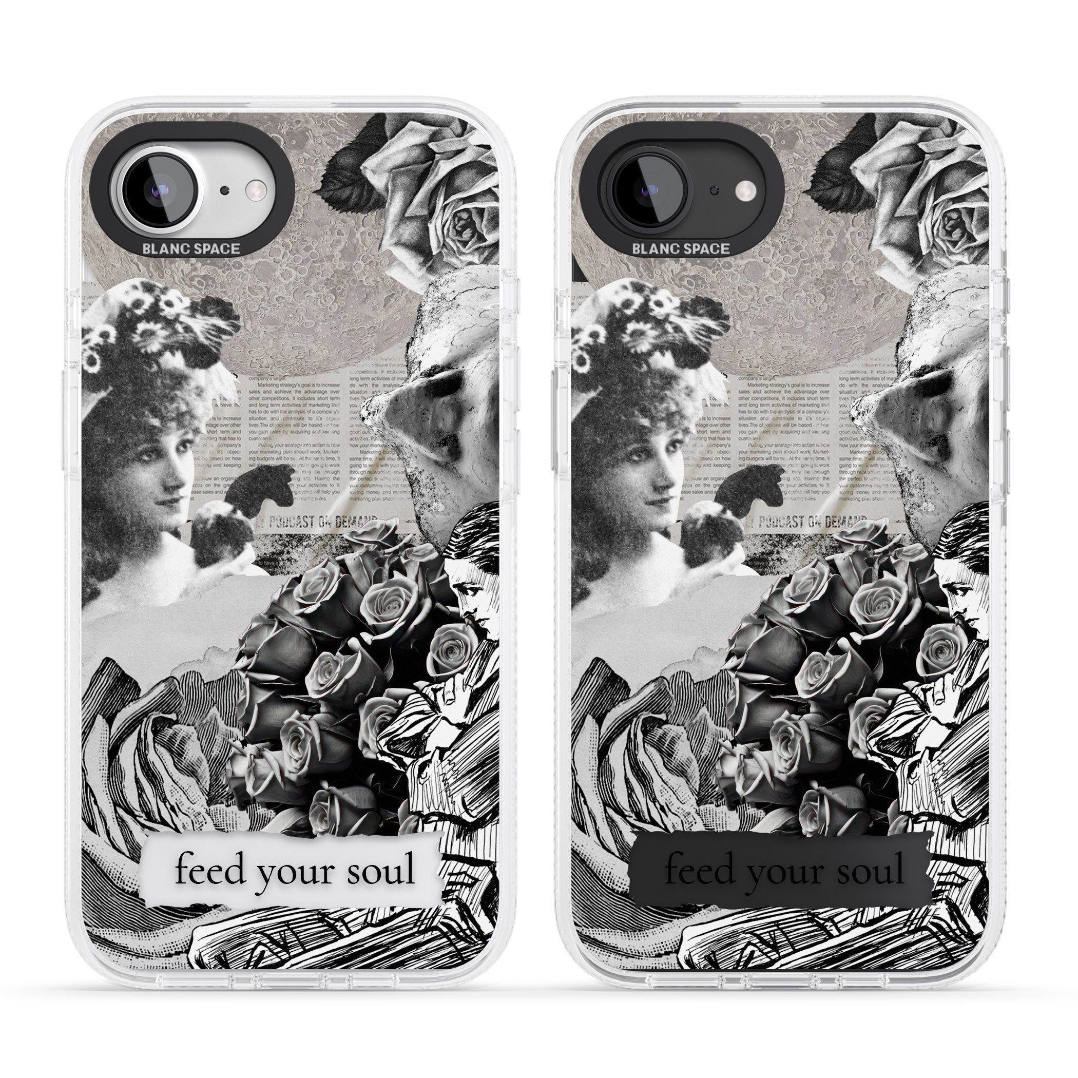 Feed Your Soul iPhone 16e Clear Case Impact Air - Blanc Space