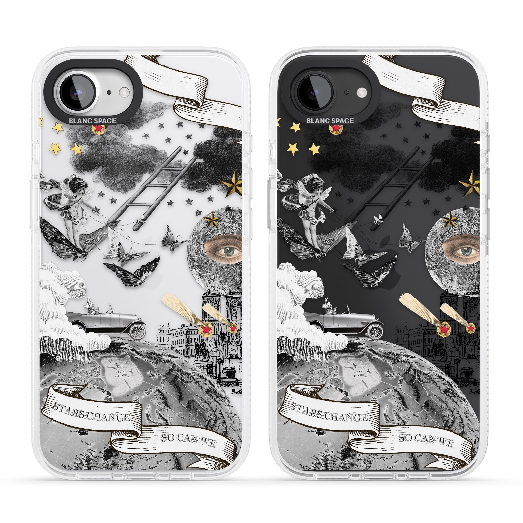 Stars Change, So Can We iPhone 16e Clear Case Impact Air - Blanc Space