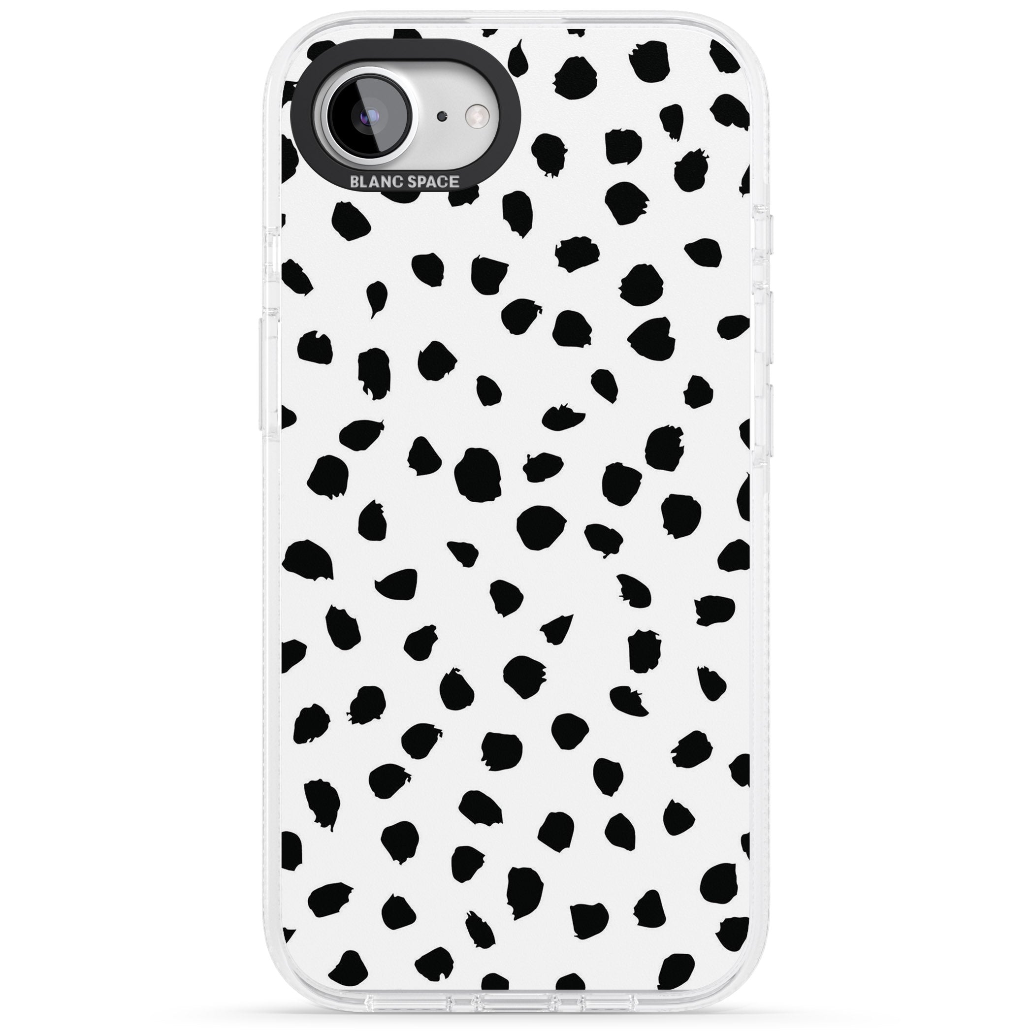 Dalmatian Print iPhone 16e Clear Case Impact Air - Blanc Space